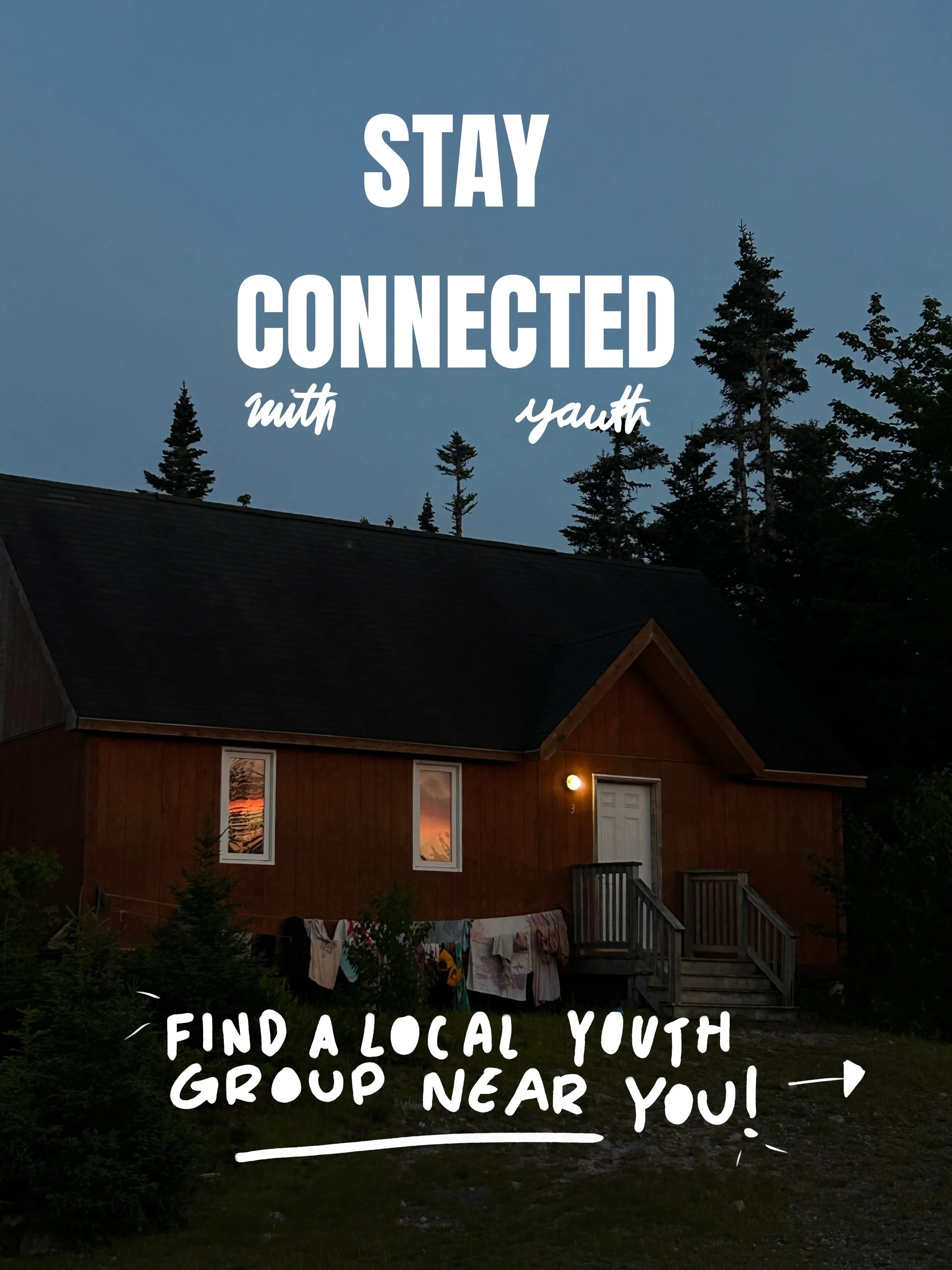 Campers, we would love for you to stay connected in community. One amazing way of doing this in the year is finding a local youth group. Here are some details of youth groups that may be located near you! :) 

If we didn&rsquo;t add your youth group 