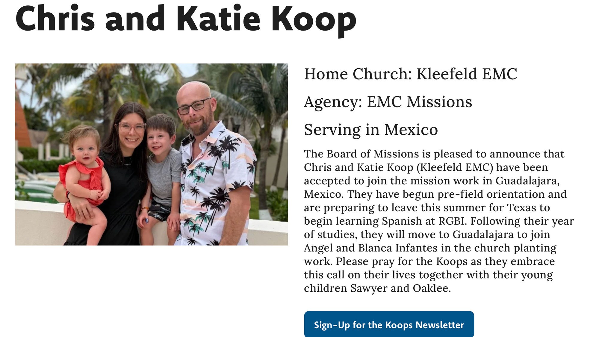 Missionary newsletters: vulnerability and accountability