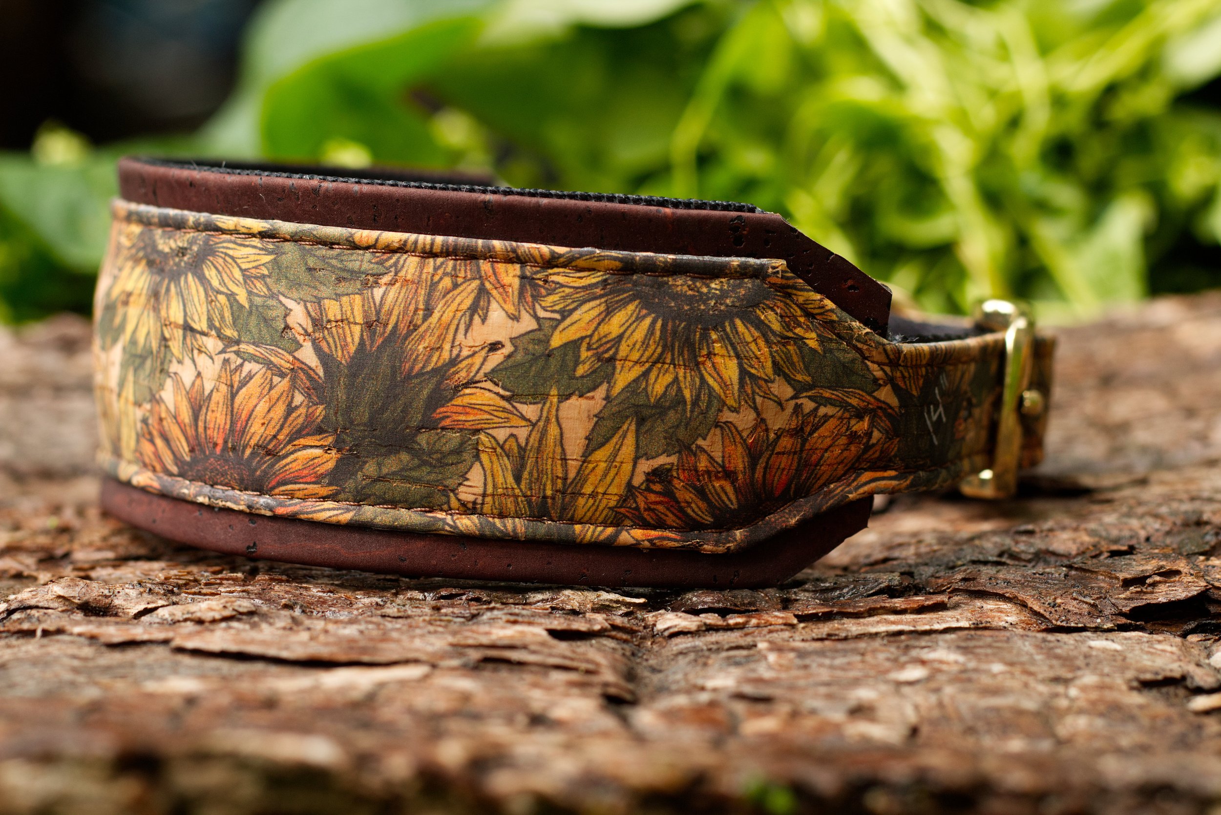 Sunflower Cork RTS Dog Collar 5.jpg