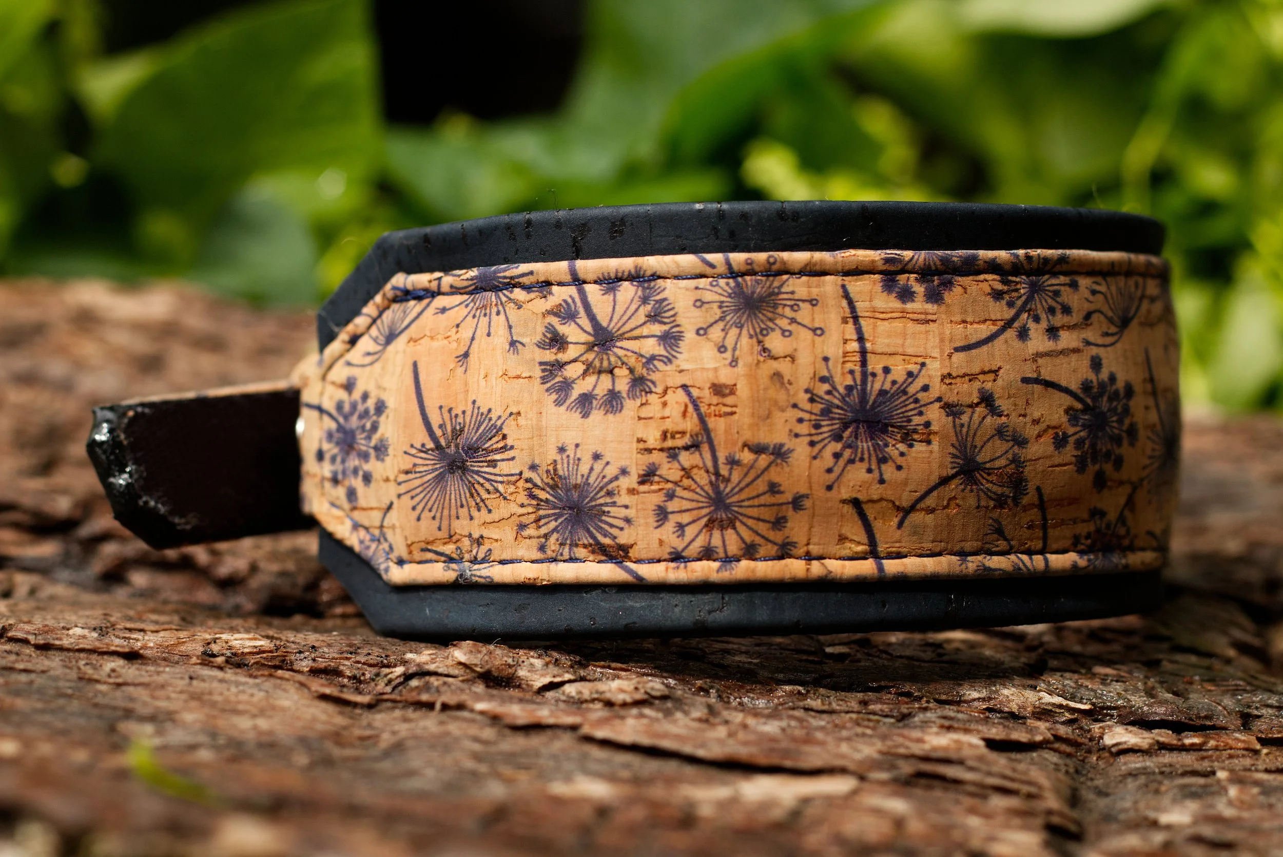 Dandelion Cork RTS Dog Collar 3.jpg