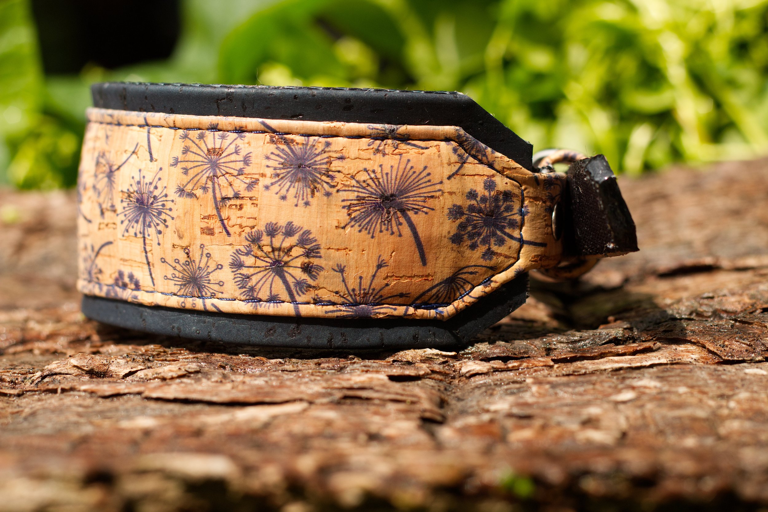 Dandelion Cork RTS Dog Collar 1.jpg