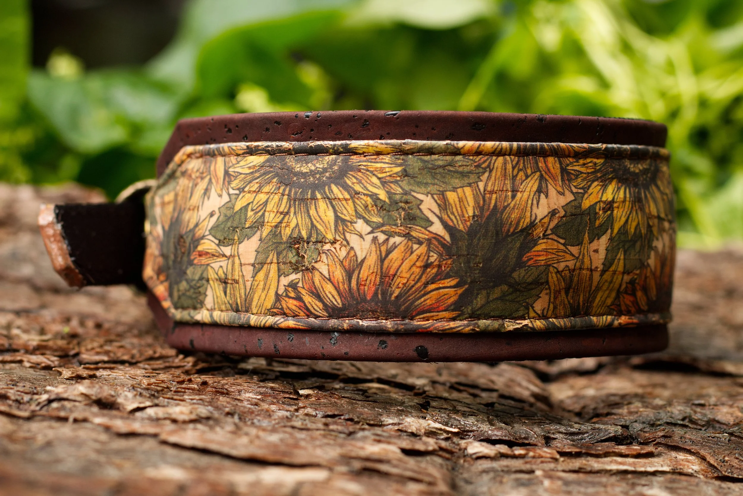 Sunflower Cork RTS Dog Collar 4.jpg