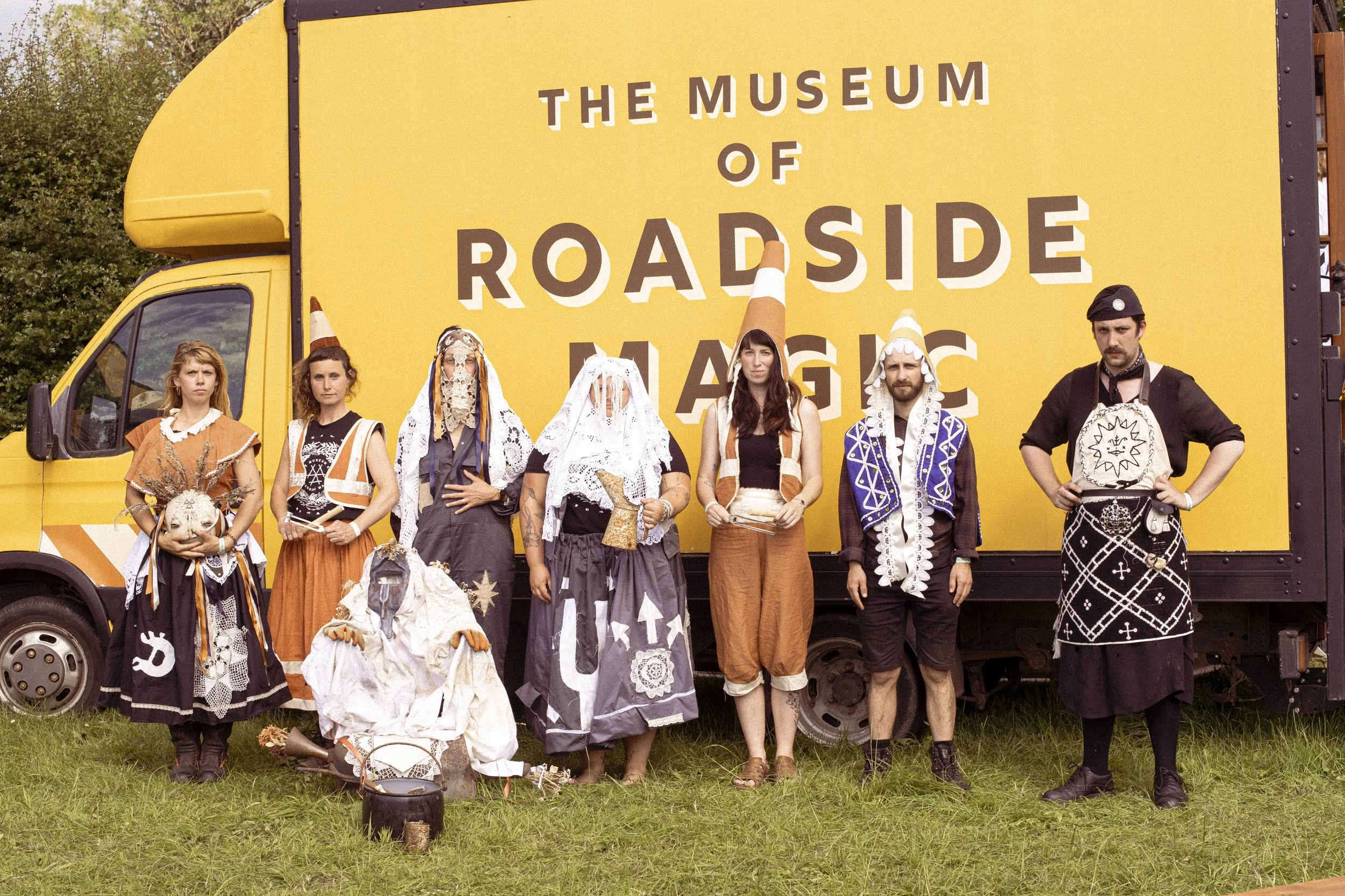 Historically, folk customs and mechanics workshops have been largely male dominated spaces. This Collection of works centres women and non-binary people  as the skilled practitioners of vehicular revival - invoking auto-electrical deities, re-timing 