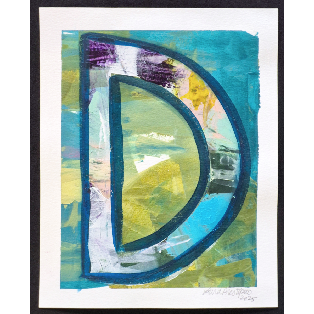 Letter D (Blue) - fits 8 x 10