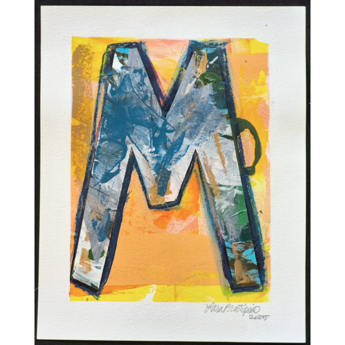 Letter M (Blue) - fits 8 x 10