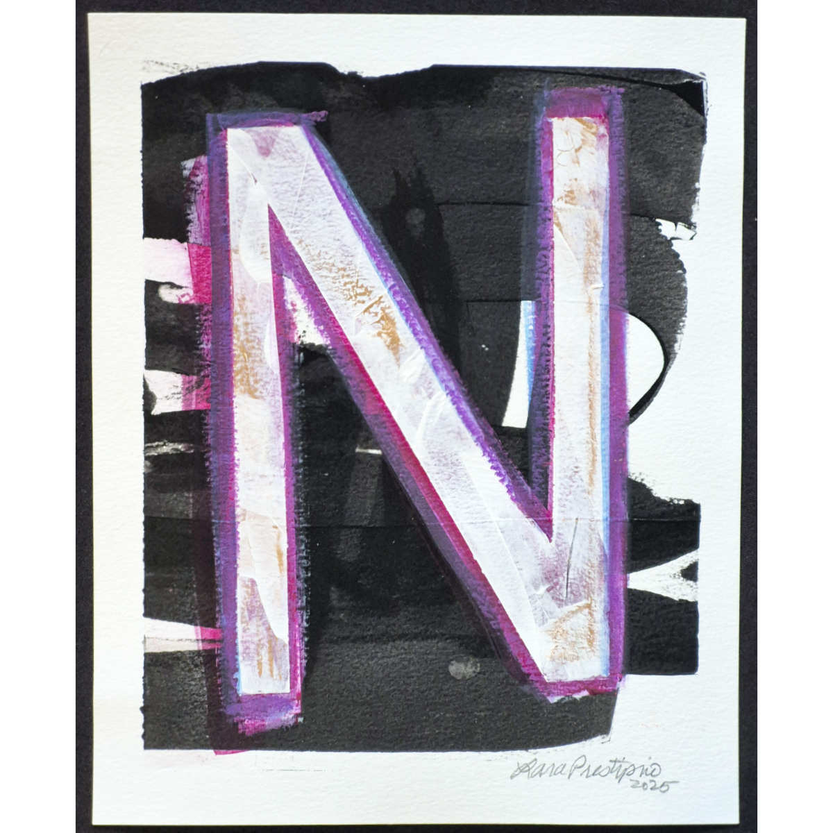 Letter N (BW) - fits 8 x 10