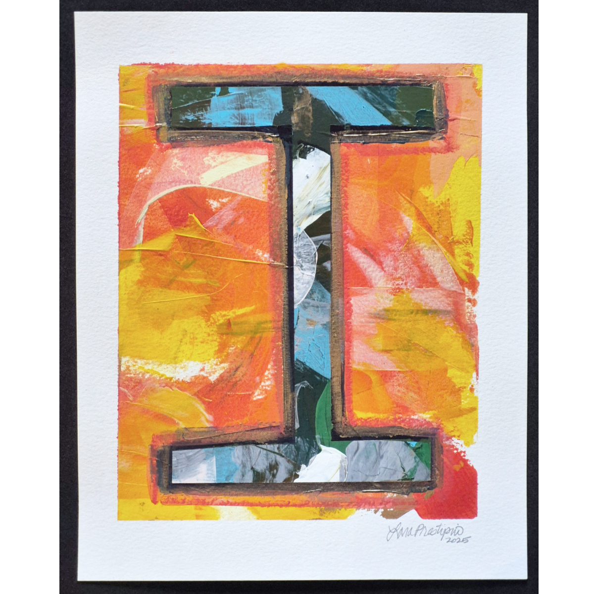 Letter I (Orange) - fits 8 x 10