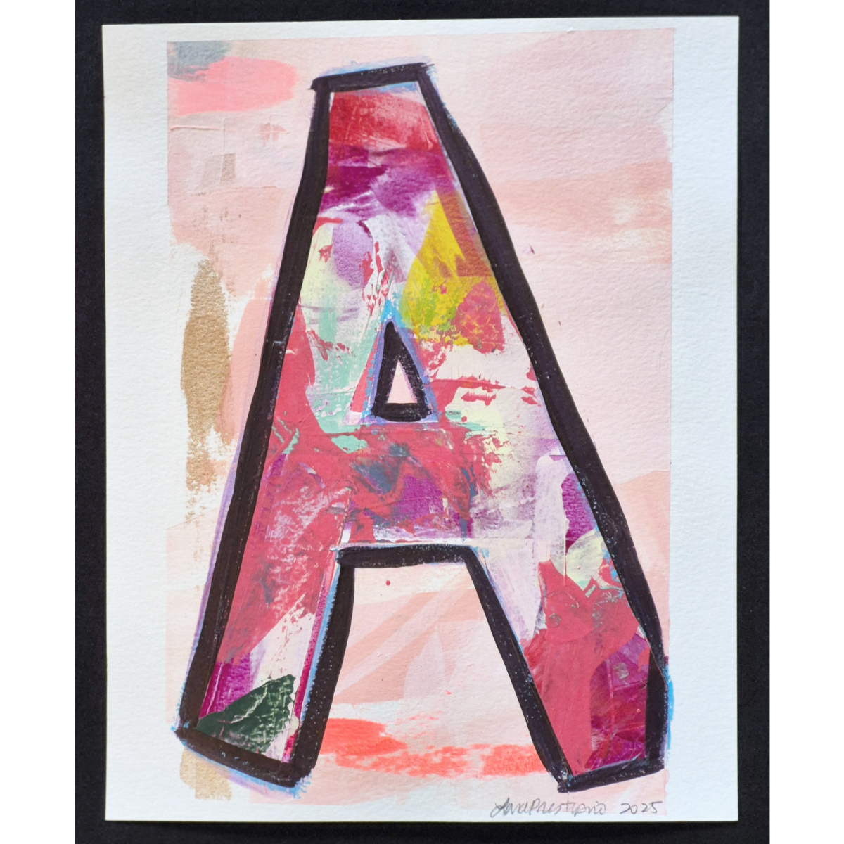 Letter A (Pink) - fits 8 x 10