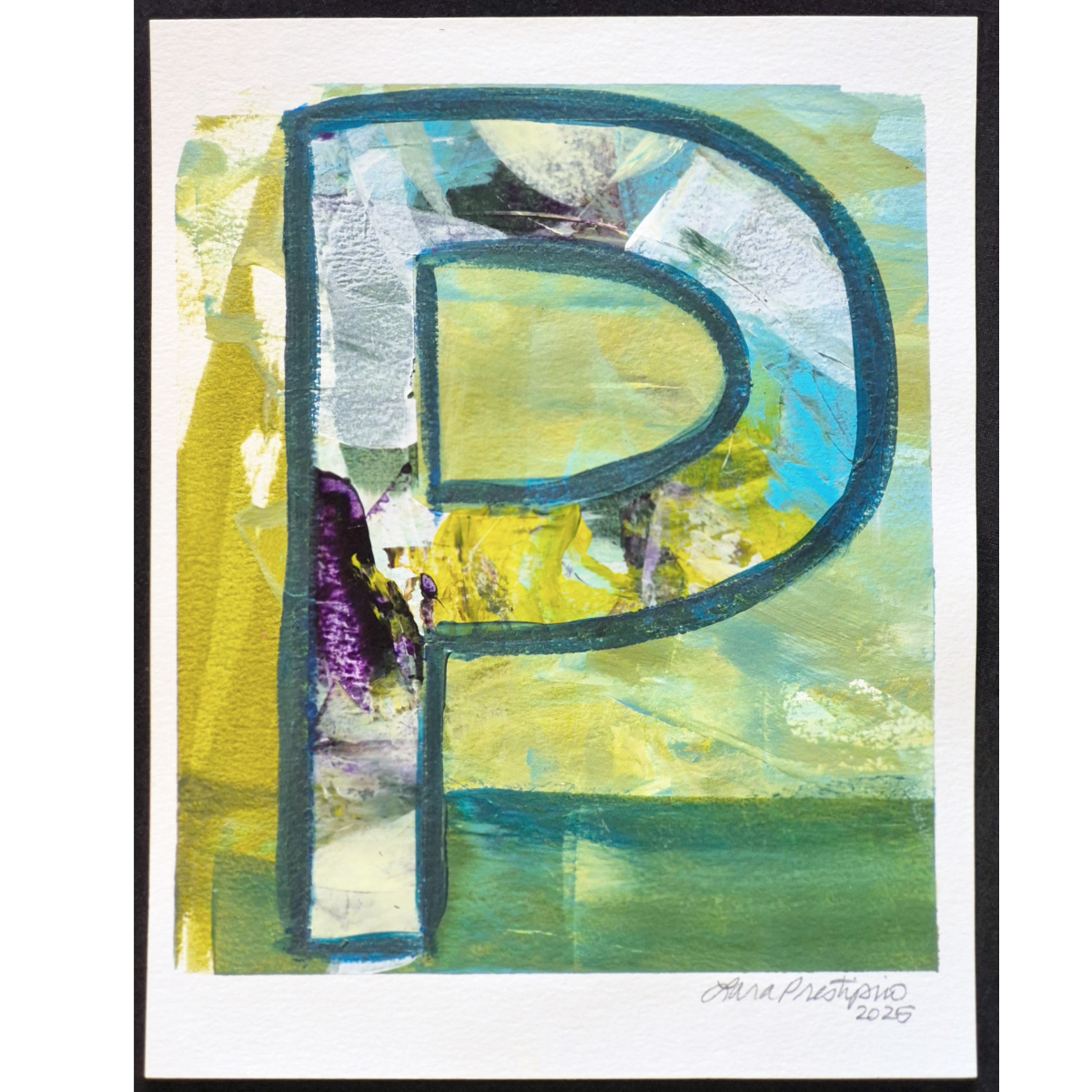 Letter P (Greens) - fits 8 x 10