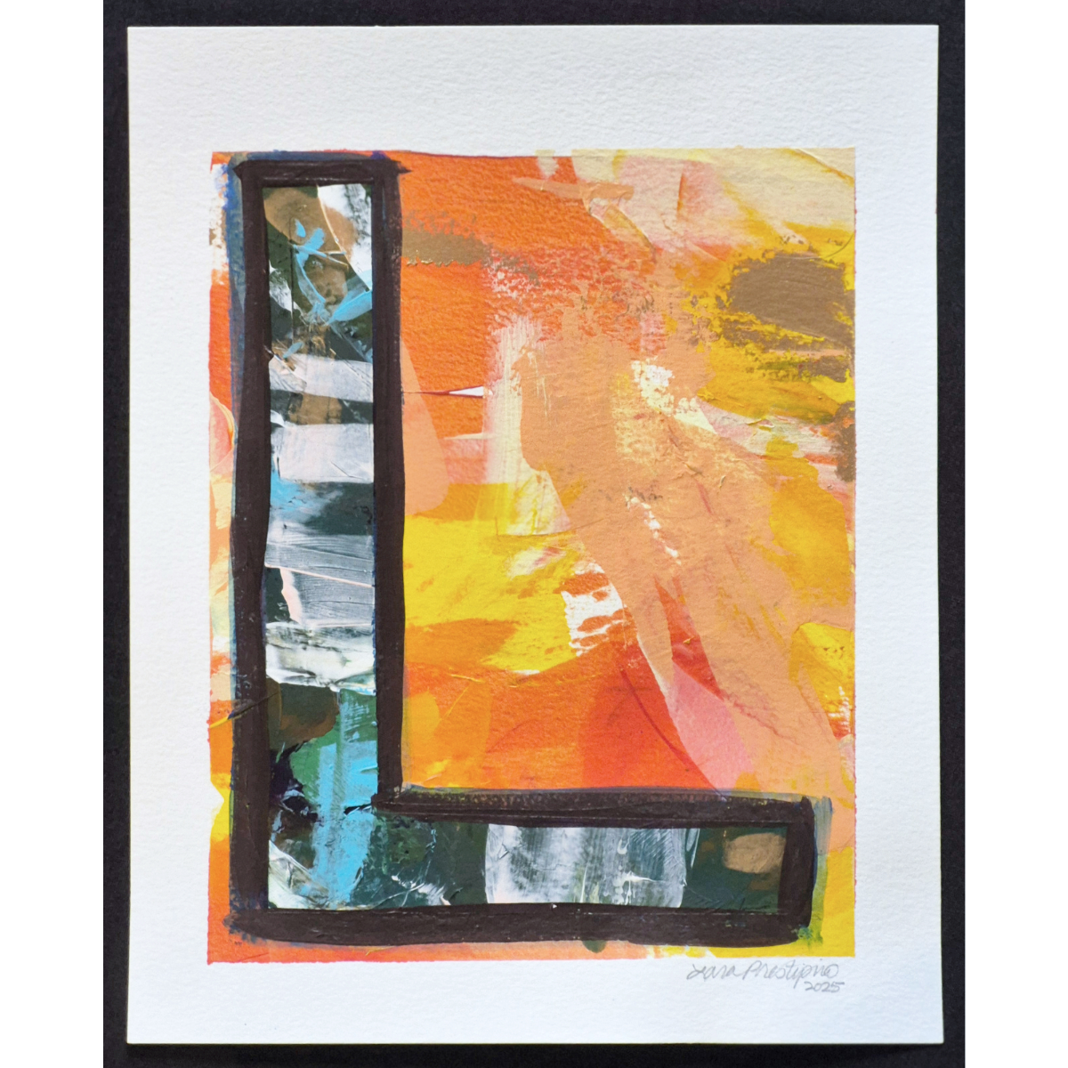 Letter L (Orange) - fits 8 x 10