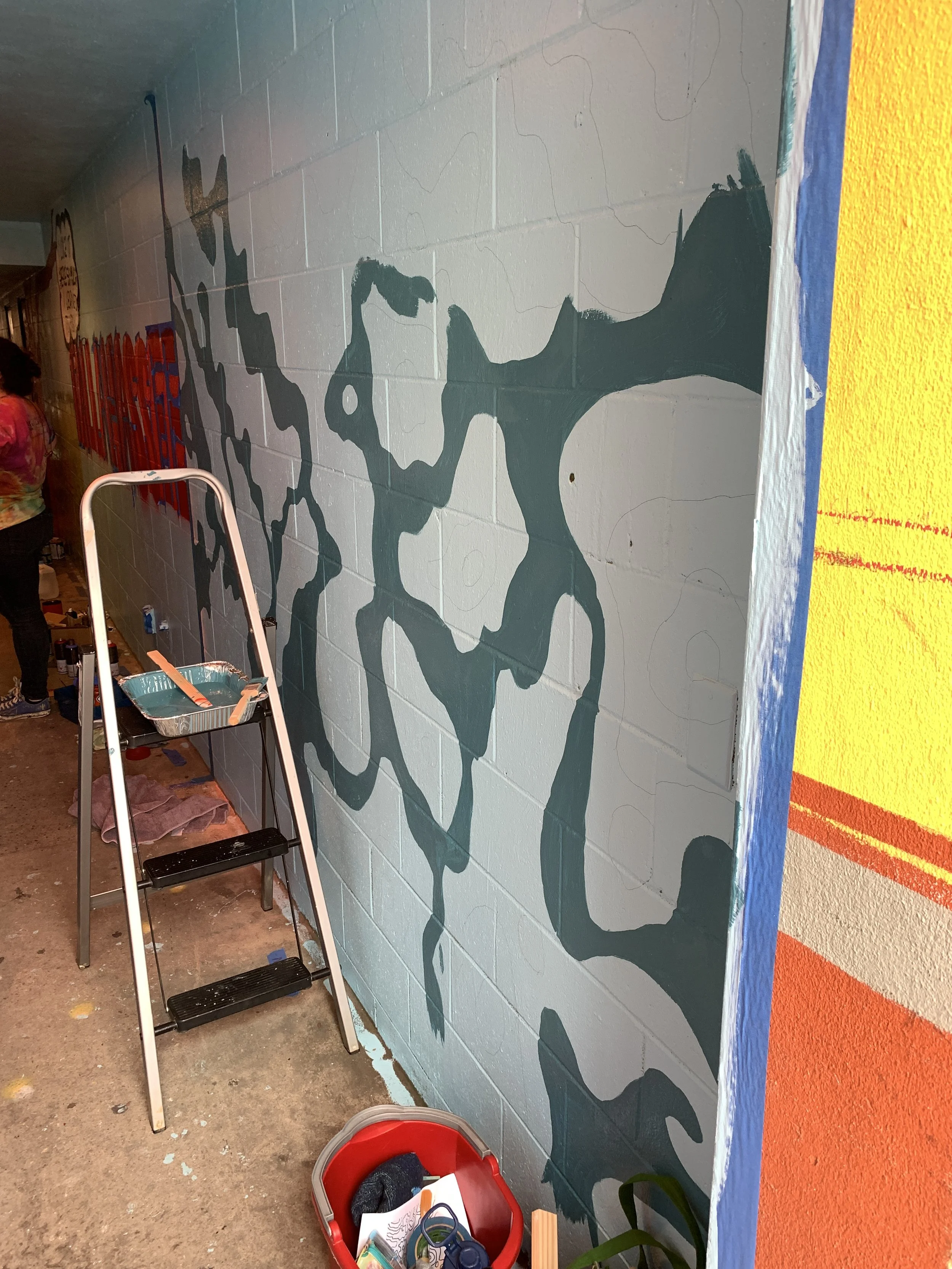 Gallie Alley Mural - The Ripple Effect