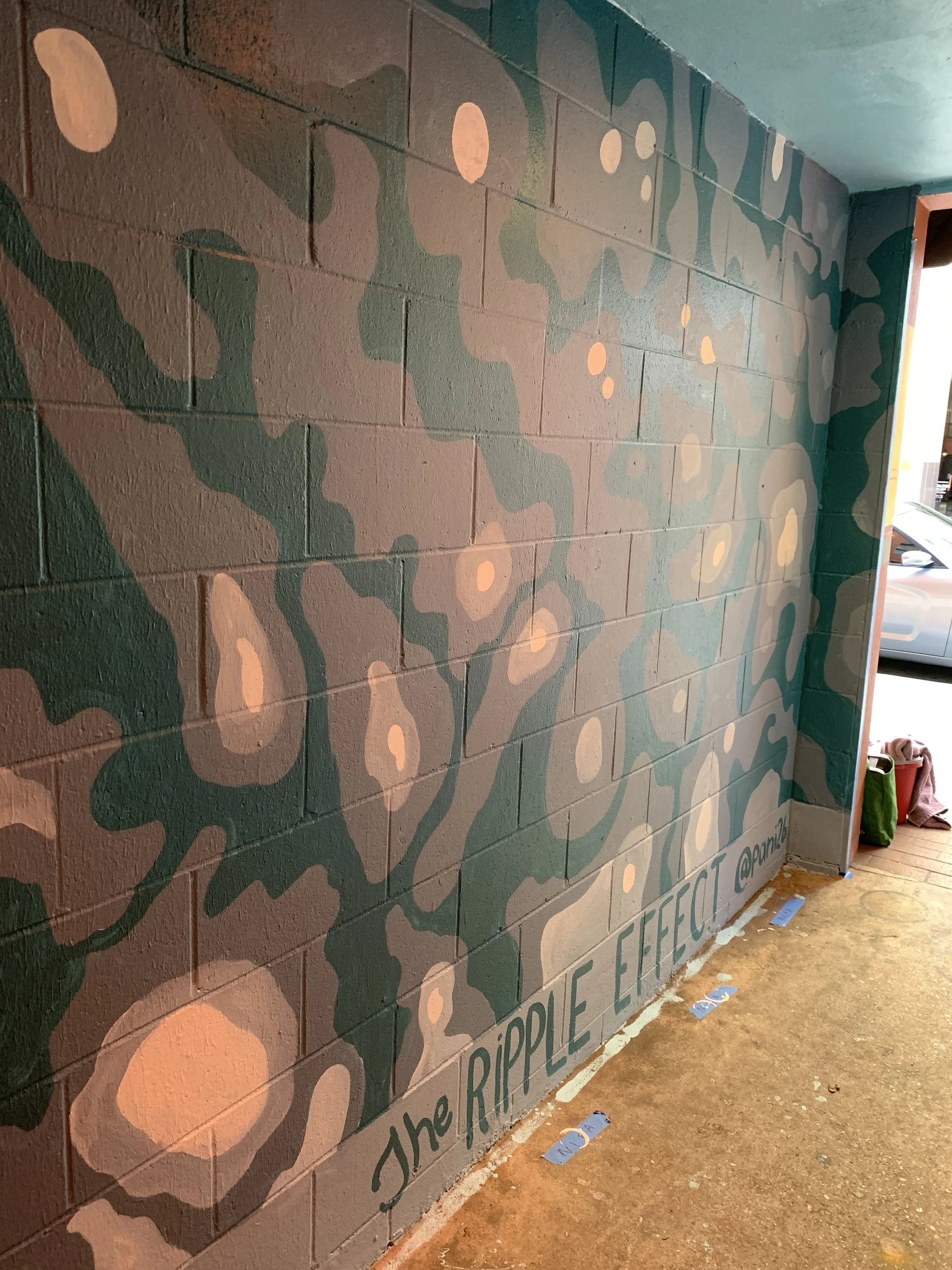 Gallie Alley Mural - The Ripple Effect