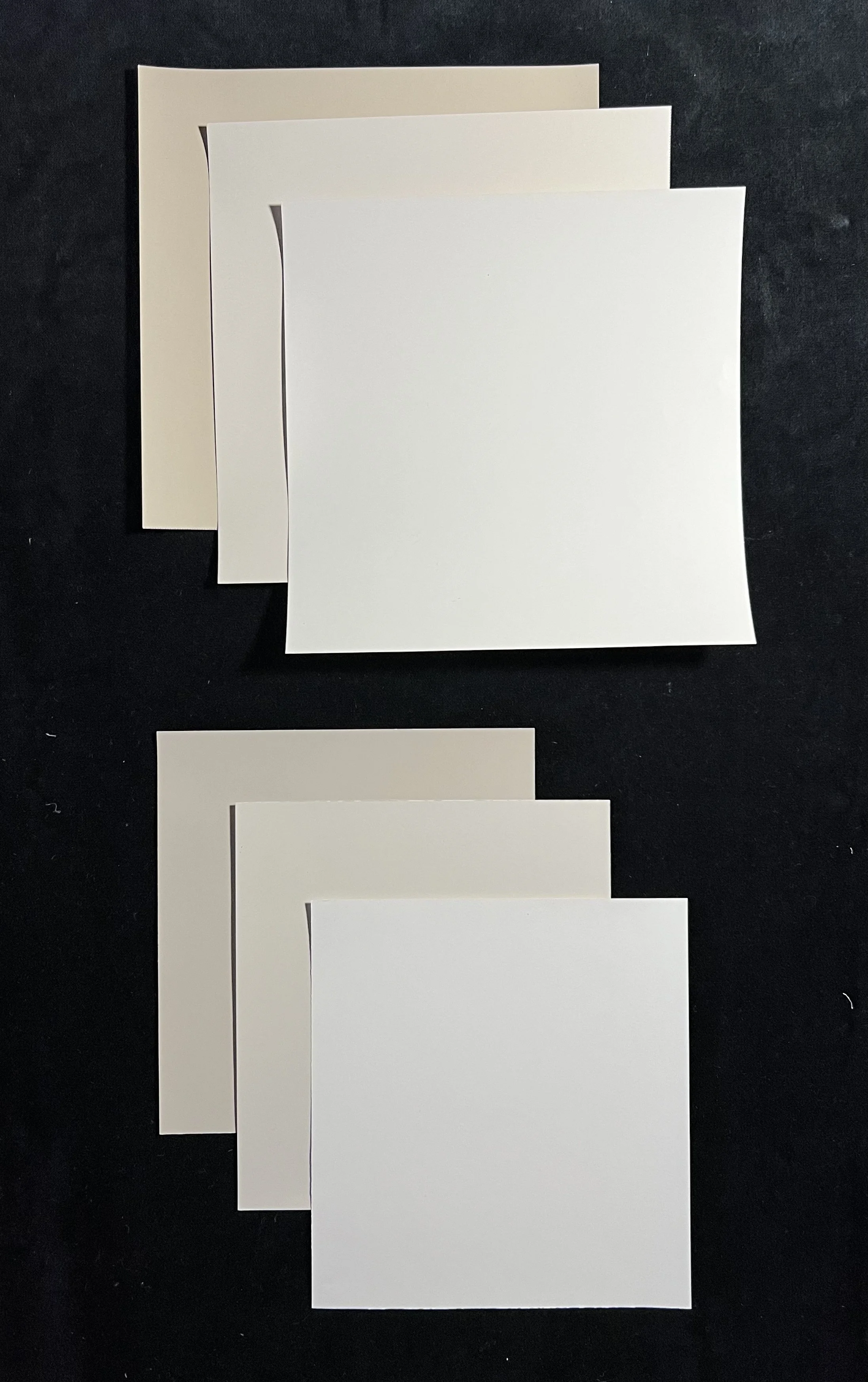 Paint swatches from Benjamin Moore and Sherwin Williams