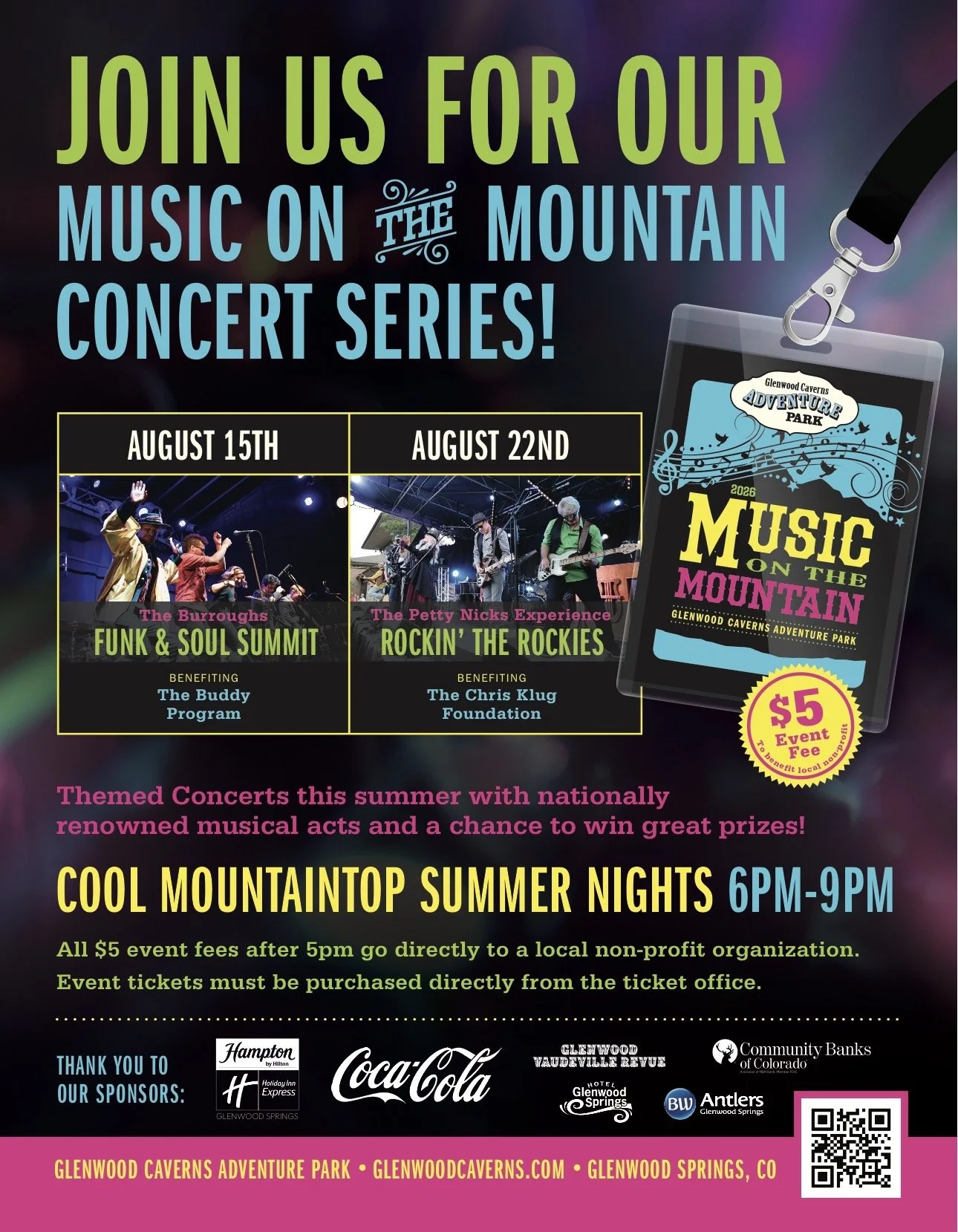 Music on the Mountain at the Glenwood Caverns Adventure Park
