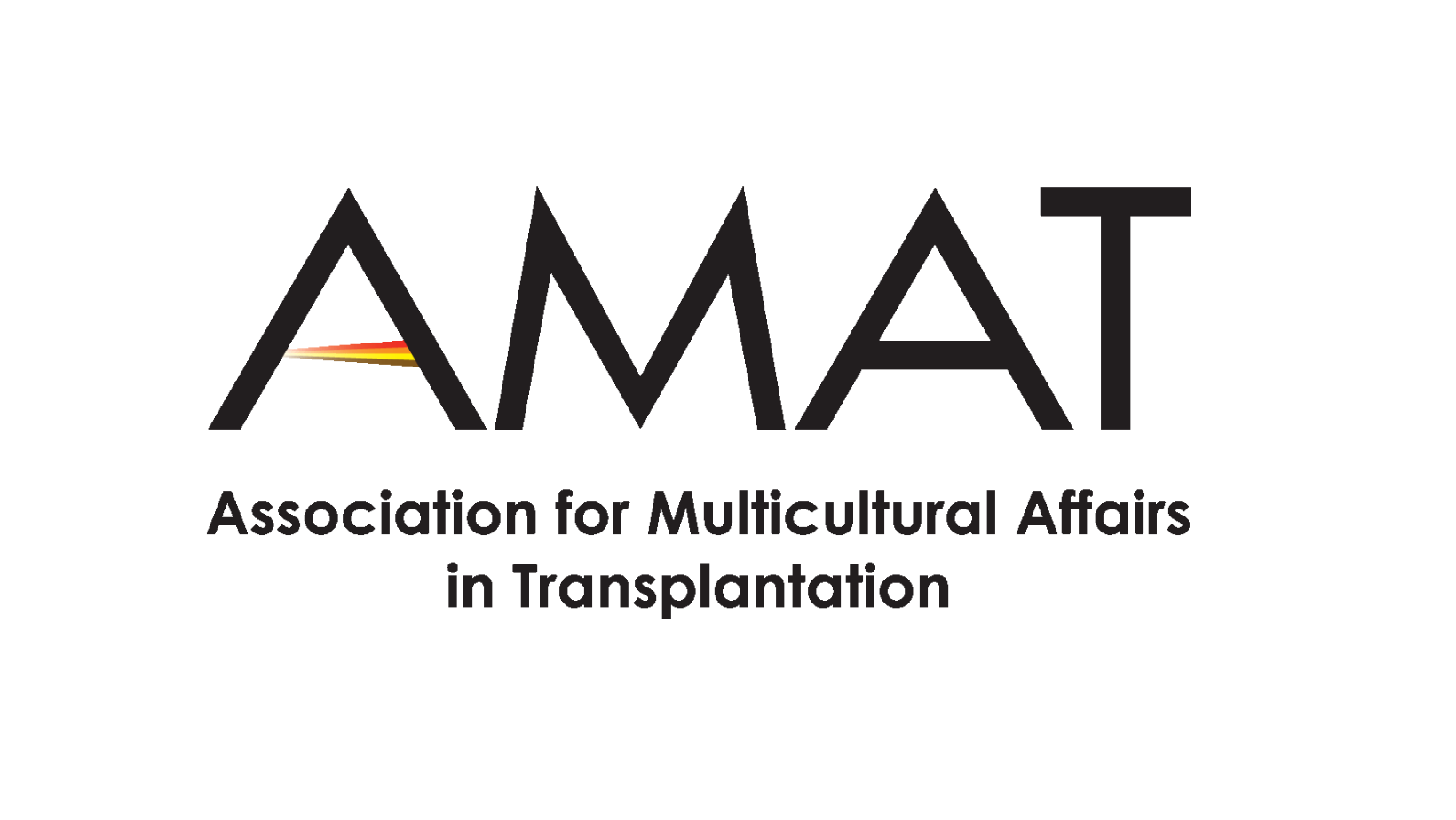 AMAT logo with the text "Association for Multicultural Affairs in Transplantation" underneath.