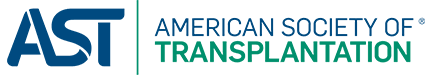 Logo of the American Society of Transplantation with the abbreviation AST and full name displayed.