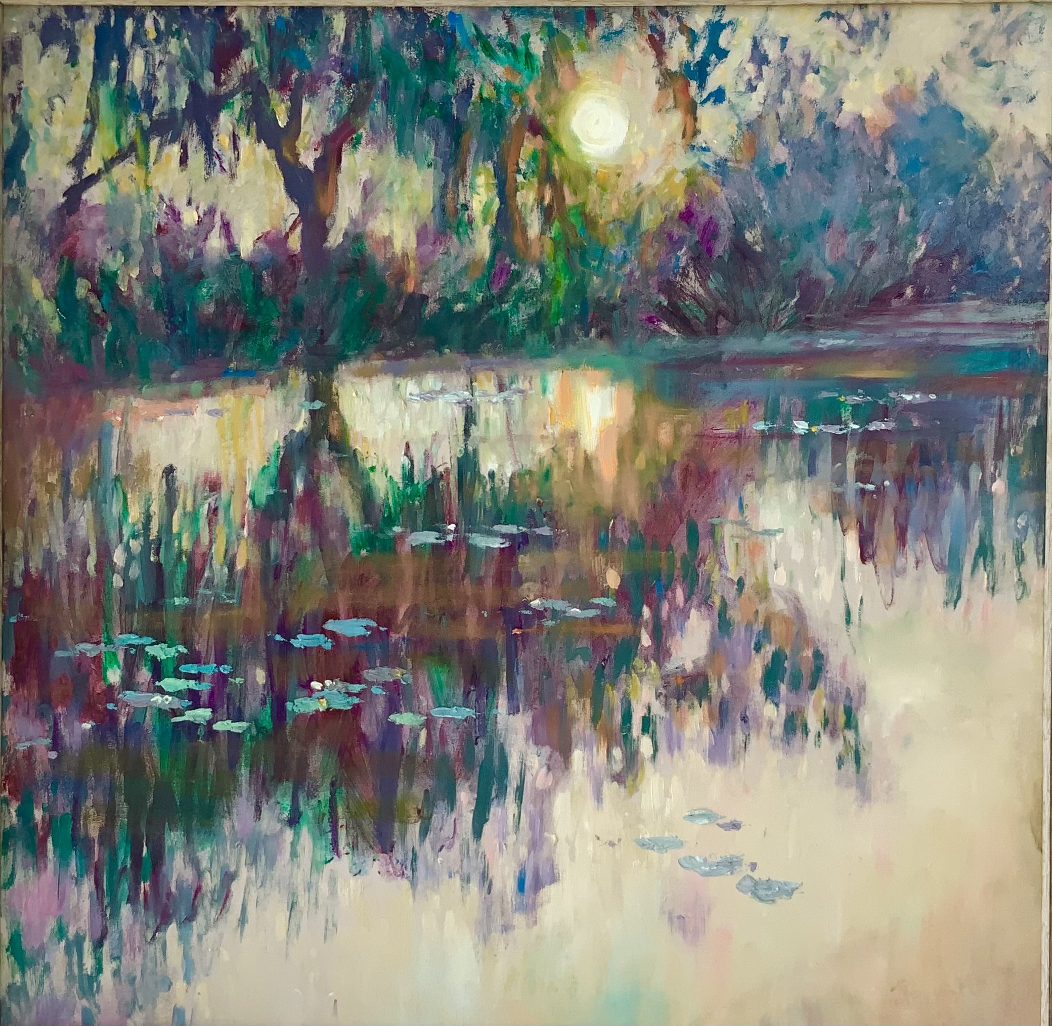 Golden Hour
Loved the light and colours.
60 x60 cms Framed oil on board £300