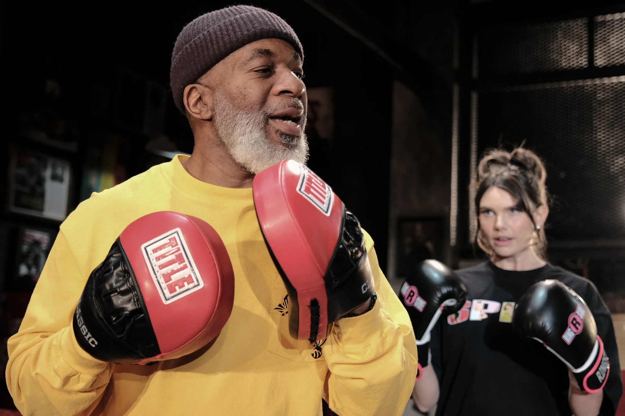 Jeorge Bennett Watson and Caylie Filipa in the world premiere production of "Relentless" by Rae Binstock at Syracuse Stage. Feb. 4 - 22, 2026. Photo by Mike Davis.
