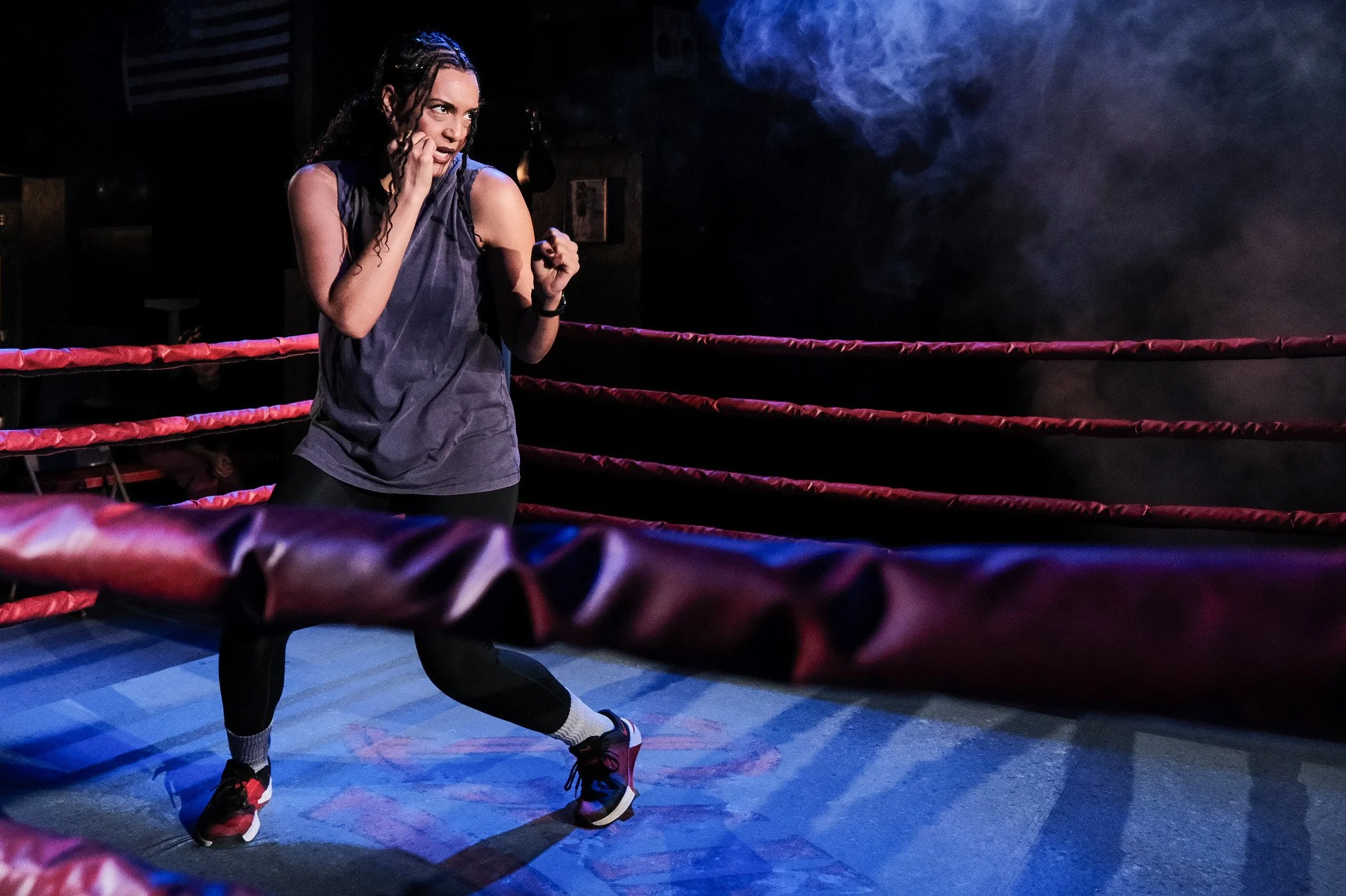 Rebecca S'manga Frank in the world premiere production of "Relentless" by Rae Binstock at Syracuse Stage. Feb. 4 - 22, 2026. Photo by Mike Davis.