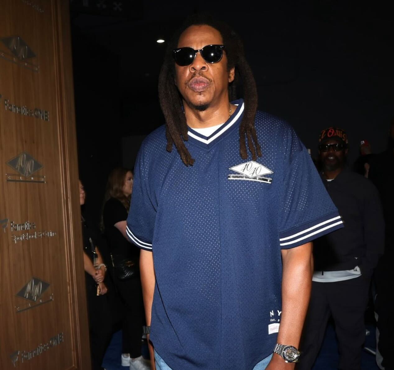 JAY-Z at The 40/40 Club pop-up event during Fanatics Fest 2025.
