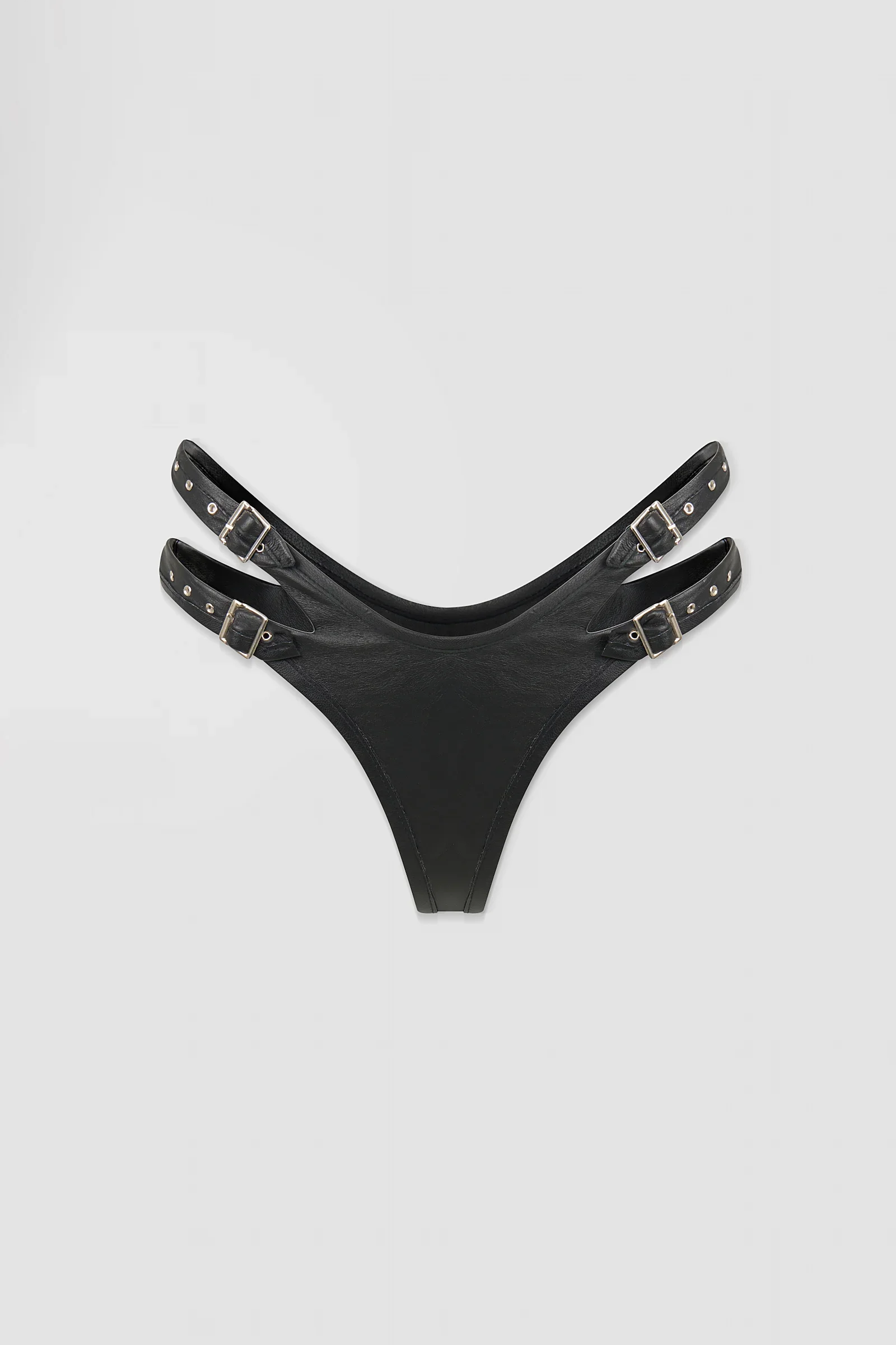‘Chira’ Double Strap Leather Thong