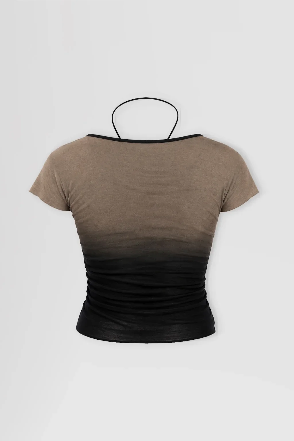 Back: Back view of the ‘Medusa’ jersey top featuring its fitted silhouette and lightweight fabric.
