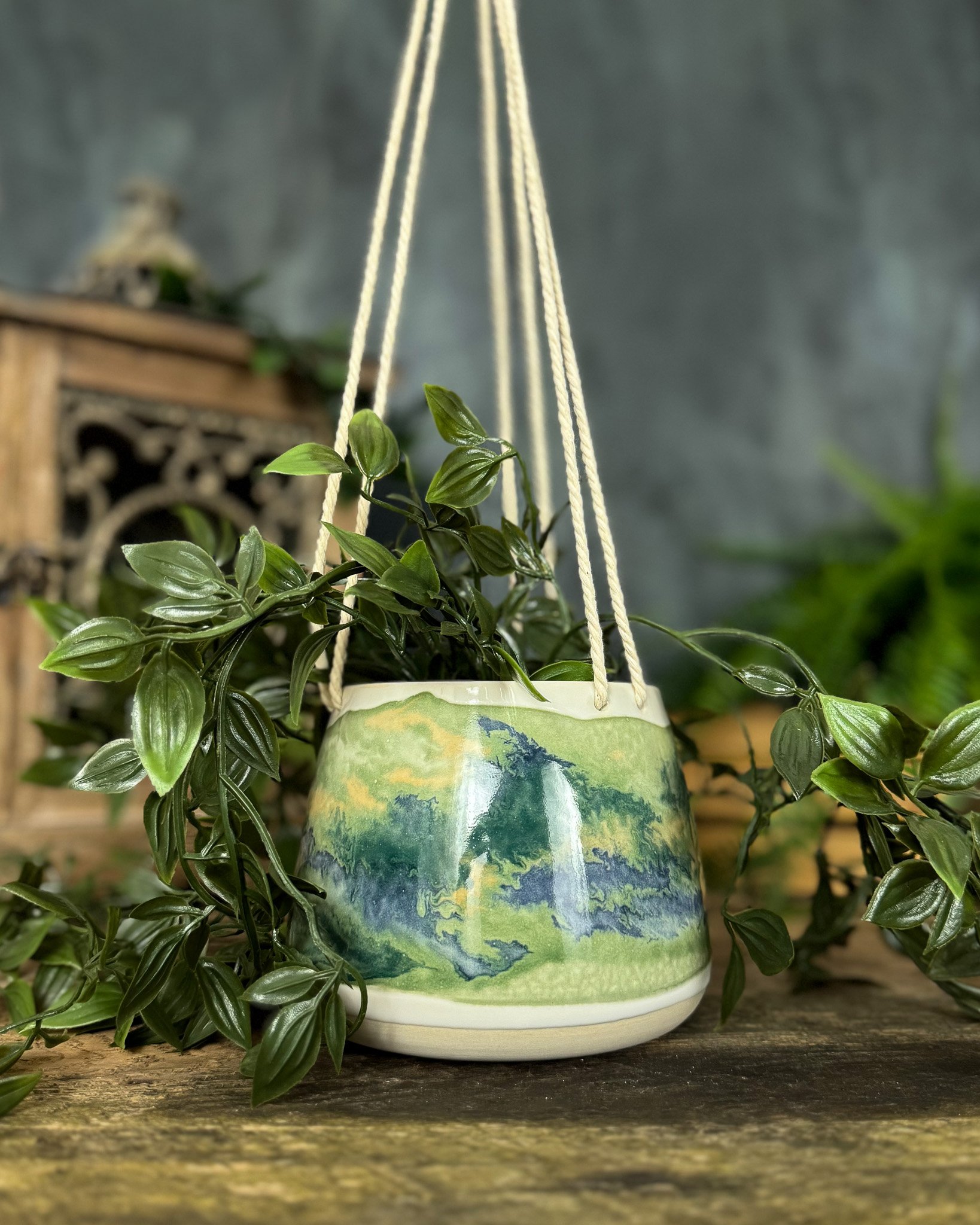 Earth Medium Hanging Plant Pot