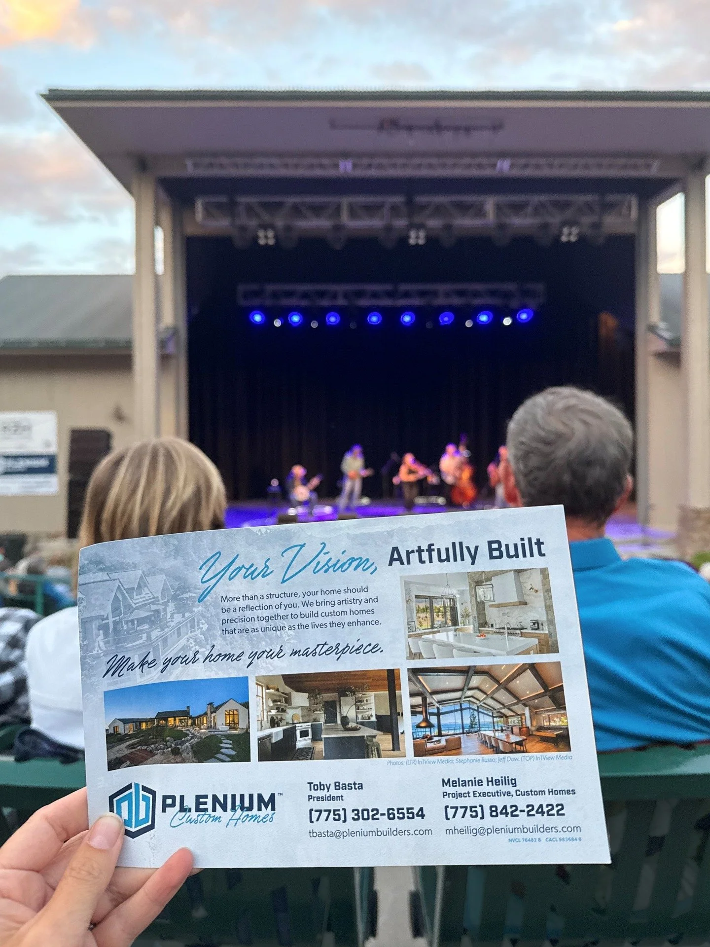 We had a wonderful time at the @renoisartown concert this weekend listening to and watching @thesteeldrivers perform their dynamic and heartfelt music.
Plenium Builders sponsored the event. From all of us here at PB, thank you, Artown, for 30 years