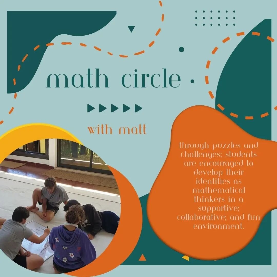 Math circle with Matt!

WED 11/03 @ 11am

Through puzzles and challenges students are encouraged to develop their identities as mathematical thinkers in a supportive, collaborative, and fun environment.

Students are encouraged to bring problems to p