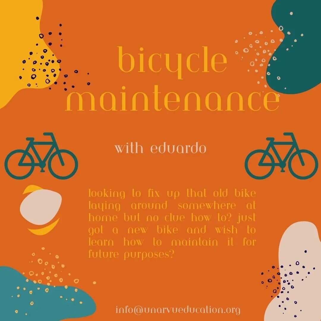 Bicycle Care and Maintenance

Wed 20/03 @ 10am

Looking to fix up that old bike laying around somewhere at home but no clue how to? Just got a new bike and wish to learn how to maintain it for future purposes?

Topics covered:

- Adjusting brakes

- 