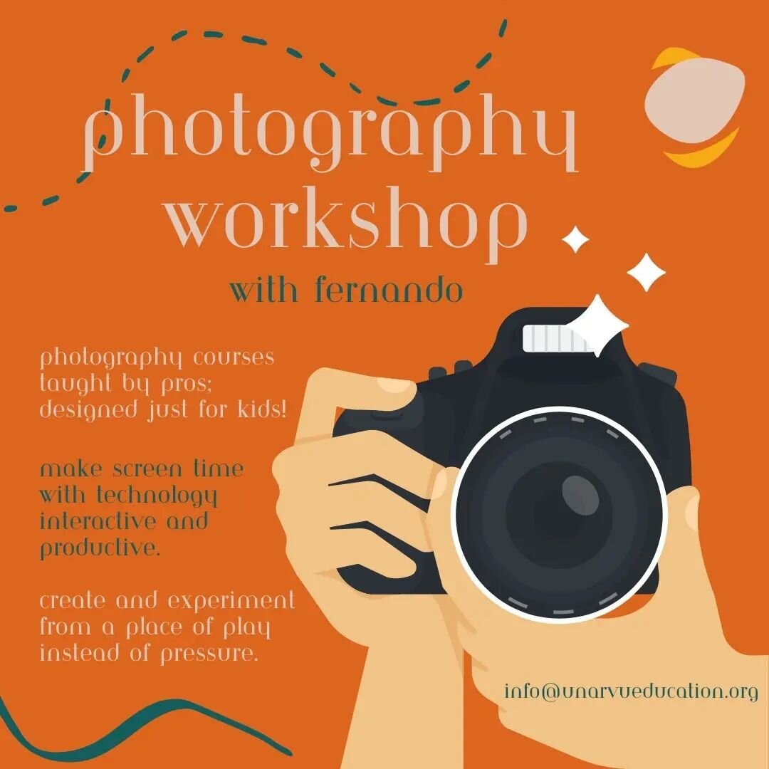 Photography workshop

WED 20/03 @ 11am

Photography courses taught by pros, designed just for kids. Perfect course for kids to learn how to use a camera properly

Explore a wide range of engaging online photography classes for kids and teens at Unarv