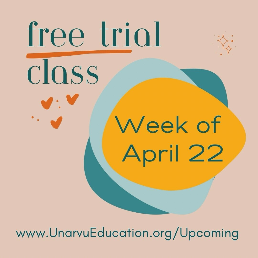 Get a feel for our classes and offerings. Free trial during the week of April 22. Comment below or send us a message. 

Info@UnarvuEducation.org

#agilelearningcenters #selfdirectedlearning #selfdirectededucation #selfdirectedlearners #alc #homeschoo