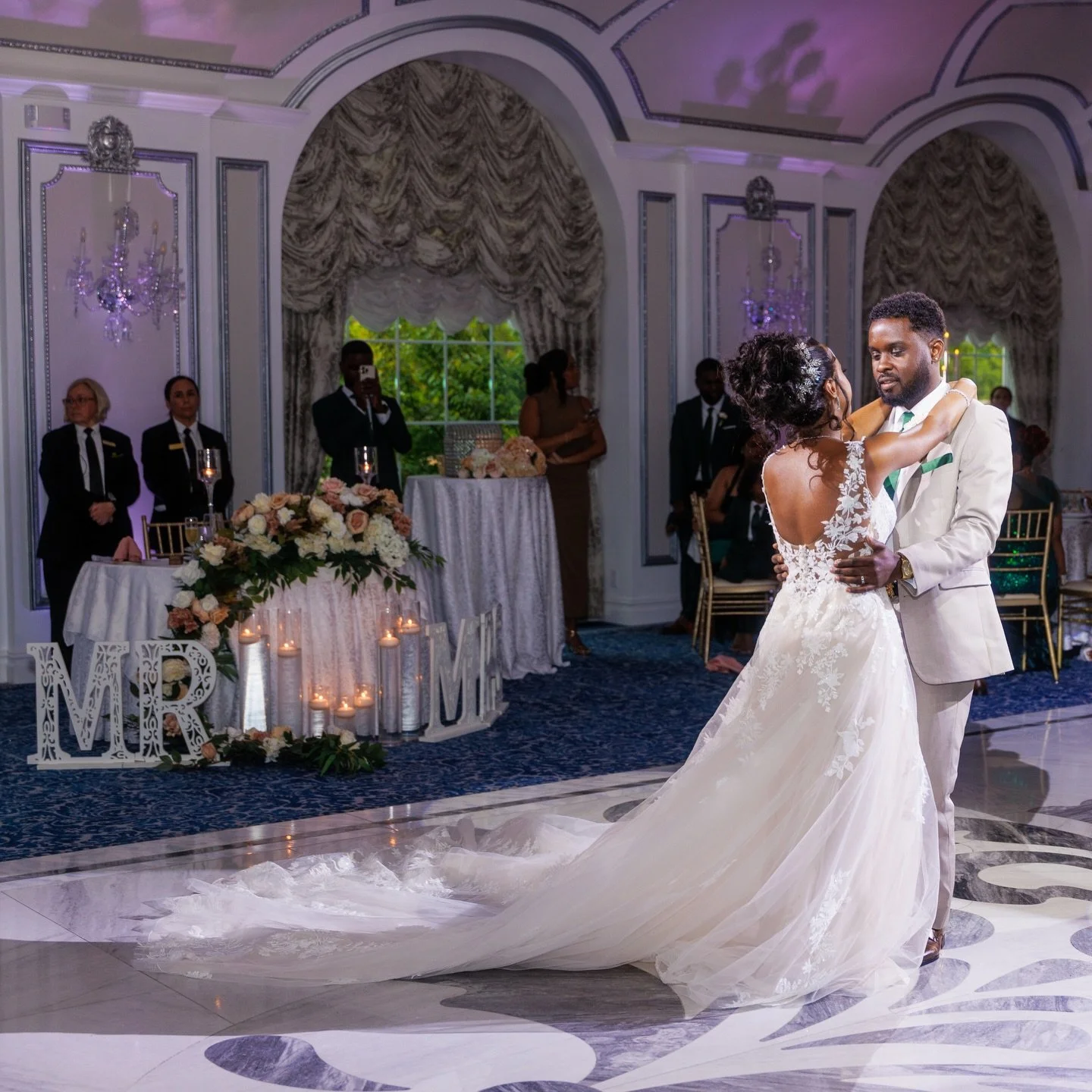 One year ago today, Neco &amp; Dejeun&eacute;e said &lsquo;I do&rsquo; surrounded by love, elegance, and unwavering faith. What began as plans for an outdoor ceremony quickly turned into a beautiful reminder that even when the rain falls, true love s