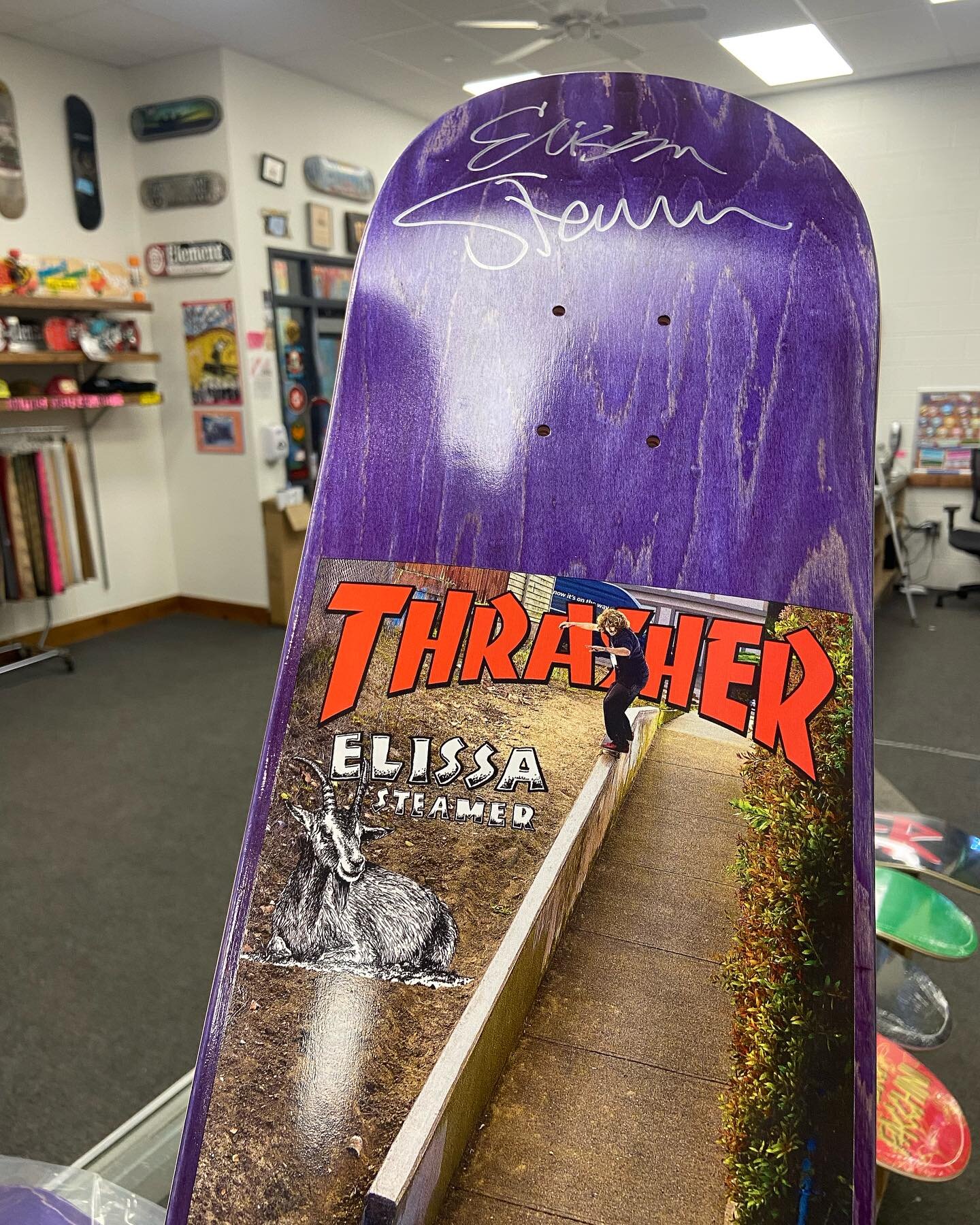 @elissa_steamer Thasher cover deck!!!

Few in Shop Now!!!

As well as @brianodwyer0 Debut Model for @deathwishskateboards and @yurifacchin🛹🛹