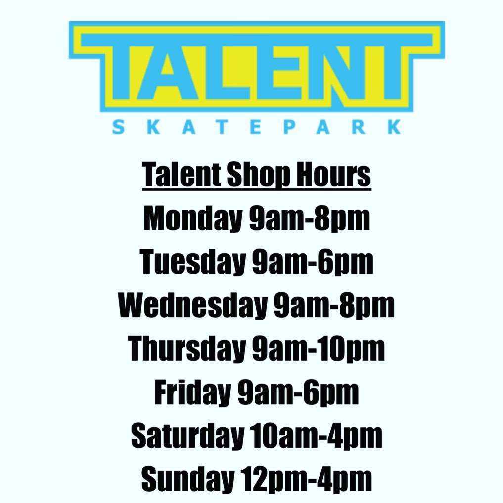 It&rsquo;s warming up out there! 
Updated hours for this week, 04/22-04/27!
Clinics running 9am to 12pm M-F, it&rsquo;s not too late to sign up!!! 
Roller night is happening Monday 6pm-8pm per usual and 25+ night 8pm-10pm on Thursday. 
Come out, supp