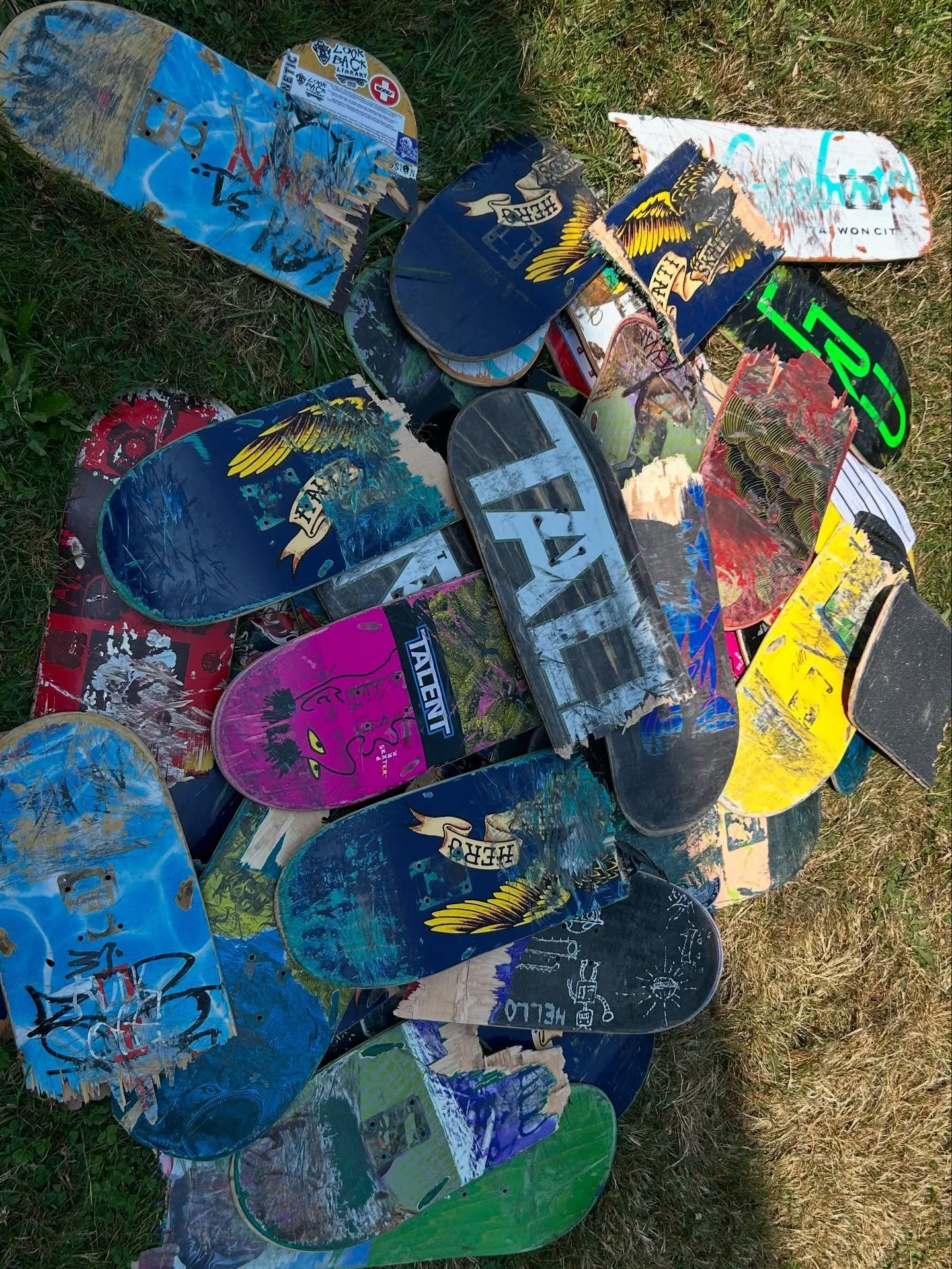 GOT WOOD?!? WE SURE DO!!! We&rsquo;ve got tons of broken boards looking for a new use. Swing by @talentskatepark during shop hours and snag a few pieces. Perfect for various art projects and more!!!