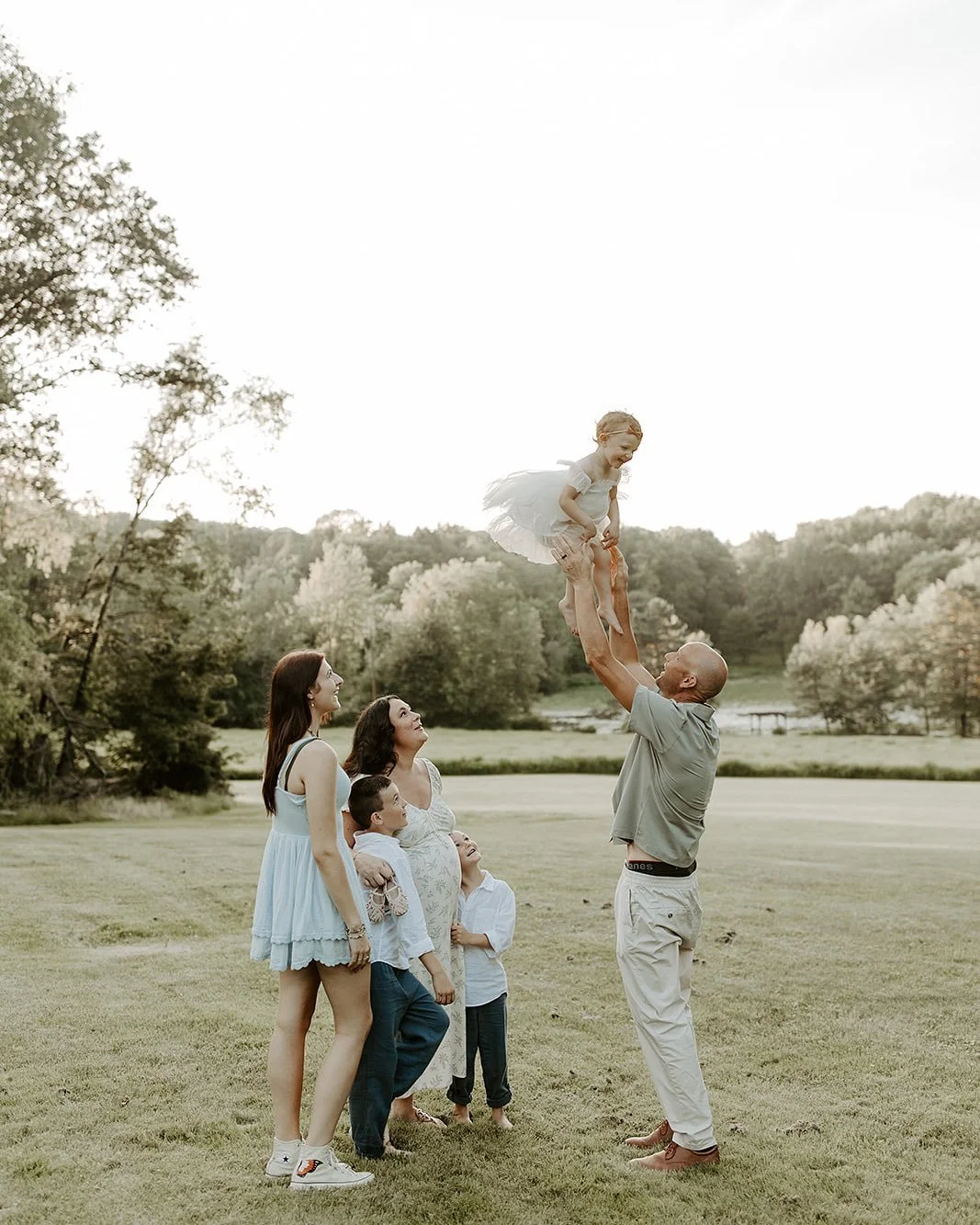 Love, love, looooved this sweet family session. Watching the kids run around and be fully in their element through exploring, throwing rocks in the water, climbing trees&mdash;everything about it was so natural and fun! Sarah and Kevin and I go waaay