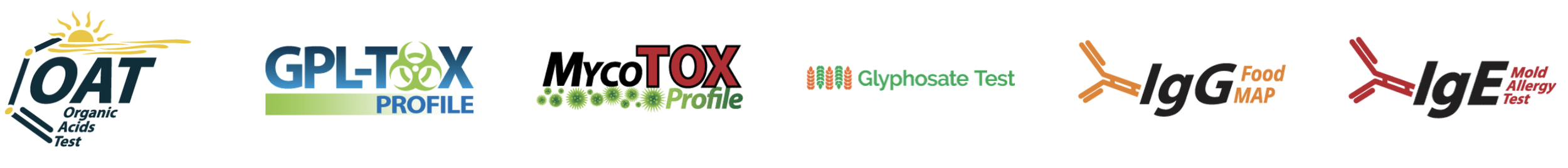 oat test, mycotox test, gpl-tox profile, glyphosate test, IgG Food Map, IgE mold allergy test