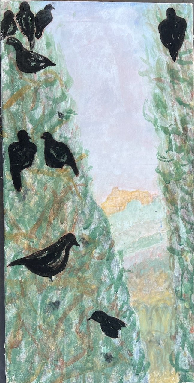 Egg tempera on mixed medium on canvas