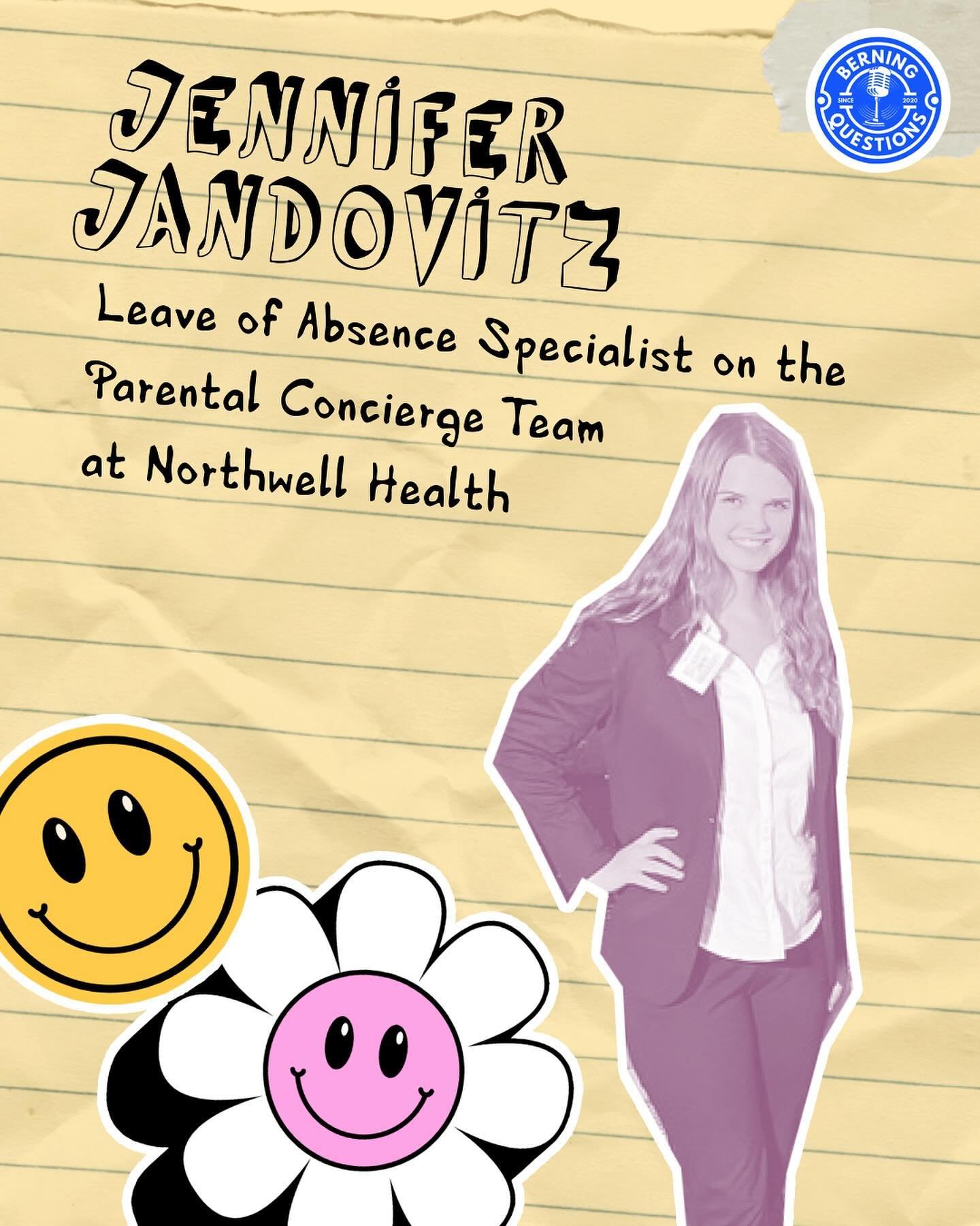 Interested in pursuing a career on a parental concierge team in the medical field? 👩🏻&zwj;⚕️

Meet Jen Jandovitz, leave of absence specialist on the Parental Concierge Team at Northwell Health. 

Whether it&rsquo;s in your words or ours, Berning Qu