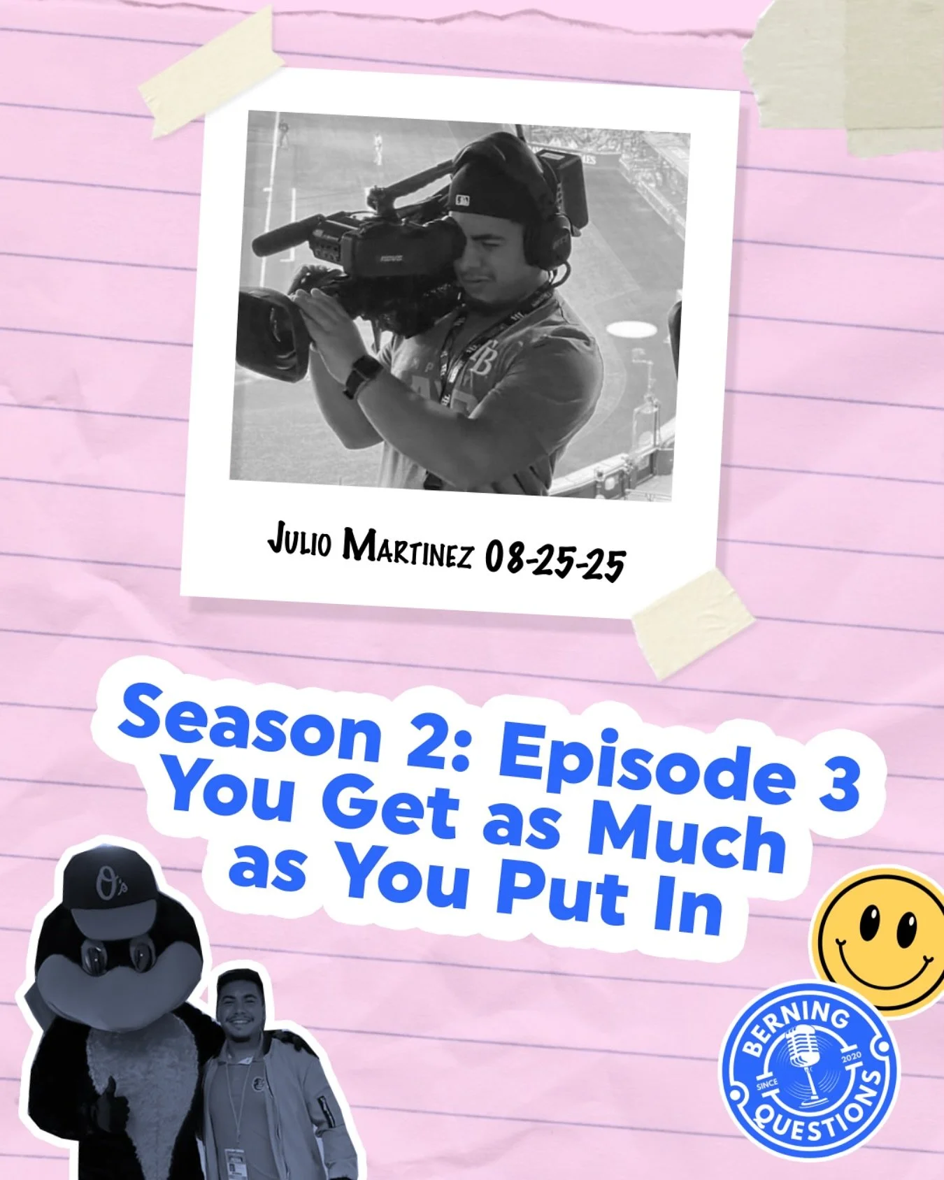 Season 2: Episode 3 - You Get as Much as You Put In 🎤

Tune in tomorrow morning to hear of Julio Martinez&rsquo;s journey in the world of broadcasting as steps into his new role as an associate director in his dream role. You won&rsquo;t want to mis