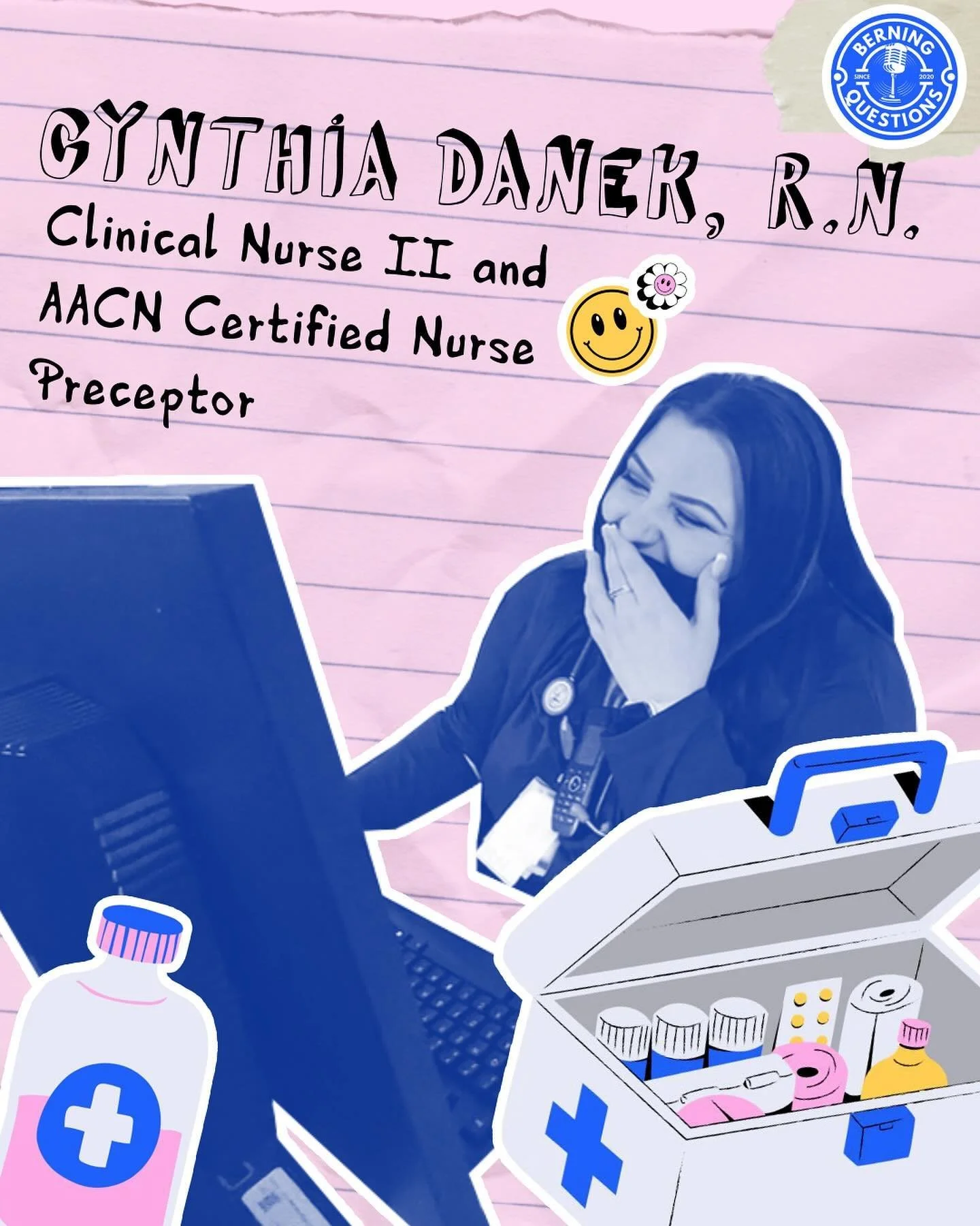 relaunching our leading ladies series!! 🤩

Meet Cynthia Danek, a NY state RN and clinical nurse II. We love her story and hope you do too. Lets give it up for the queen that she is 🤝🏻