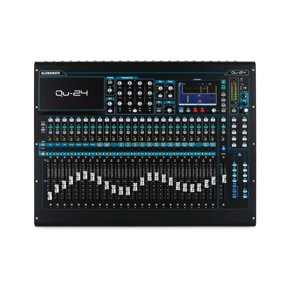 Allen & Heath Qu-24 24-channel Digital Mixer - Chrome Edition