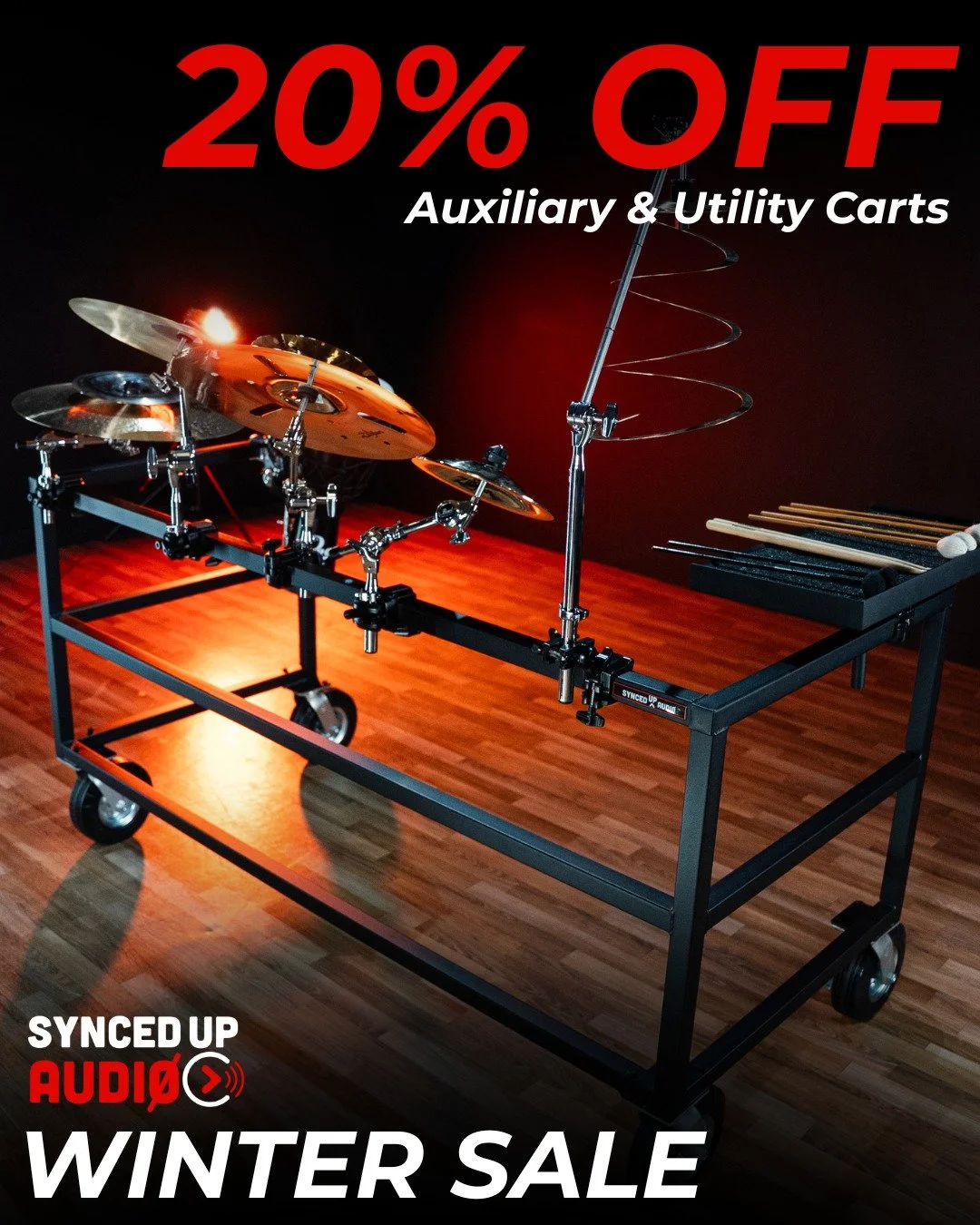 Gear up for indoor season and take advantage of our winter sale!

✅ $200 Off Floor Carts
✅ 20% Off Auxiliary &amp; Utility Carts

Now through January 1st, 2026
🔗 in Bio!