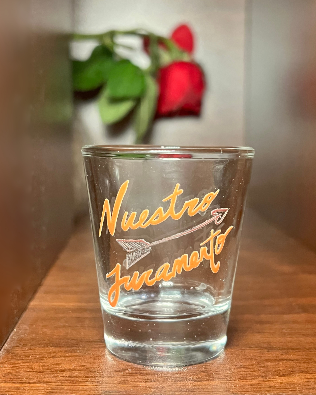 Nuestro juramento shotglass - clear.png