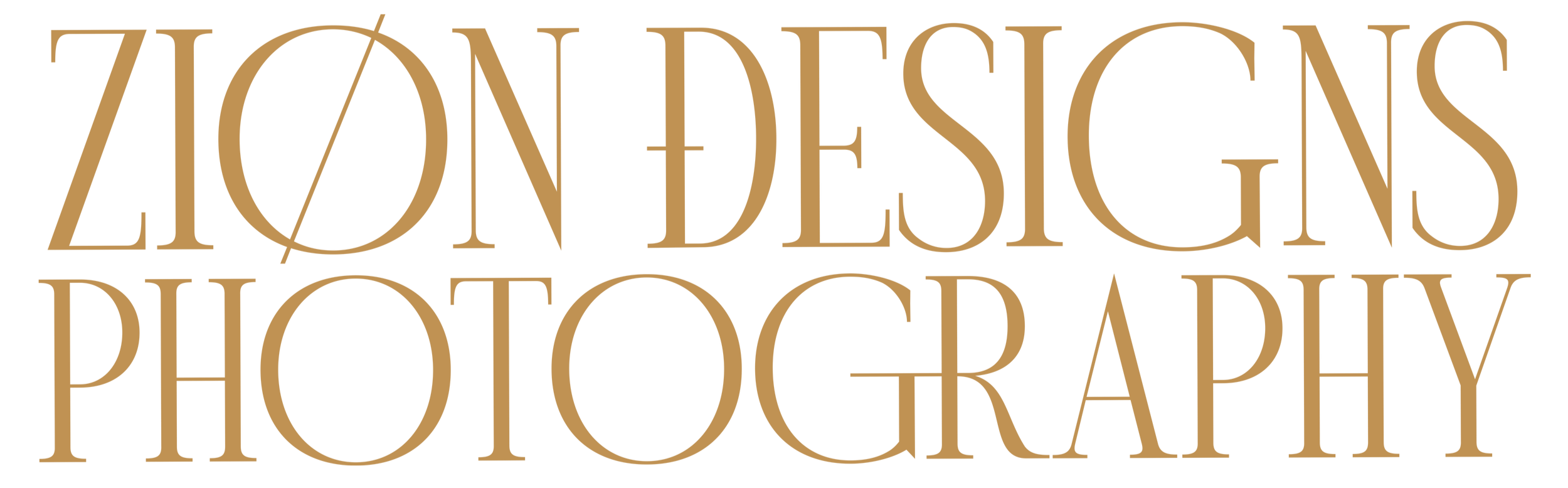 Zondervan Photography logo in gold text on black background.