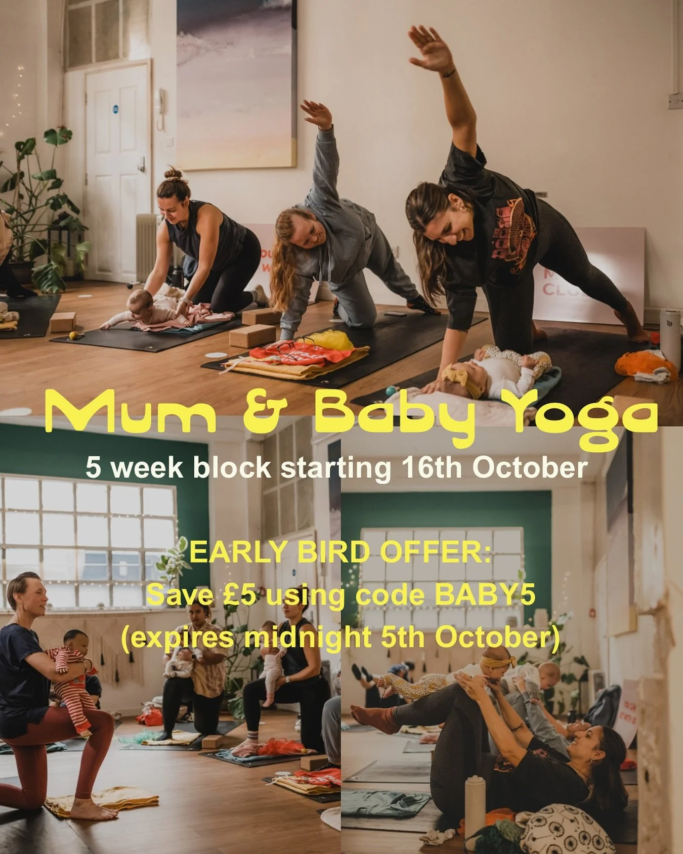 💕MUM AND BABY YOGA💕
Thursdays 10-11 am

Our Mum and Baby Yoga classes explore various postnatal themes to address your unique needs as a new mother. These themes guide our practice, providing a well-rounded and holistic approach to postpartum welln