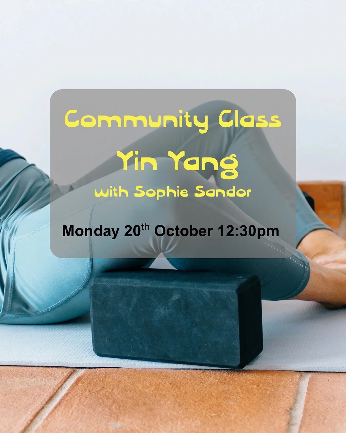 What&rsquo;s Yin Yang?☯️ 

Begin with deep stillness and mindful surrender as we ease into grounding Yin postures, using longer holds to deeply stretch connective tissues and cultivate stillness. As the body opens and the breath deepens, we transitio