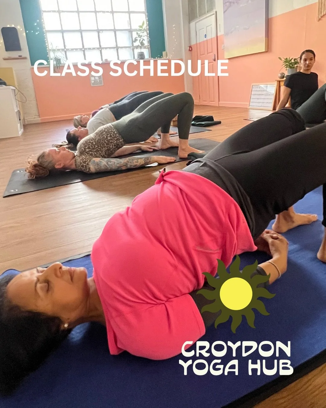 Here&rsquo;s what&rsquo;s coming up at Croydon Yoga Hub next week:

✨New lunch time class
Vinyasa Flow with Eleanor - Thursdays 12:45pm starting this week! 
 
✨ Mum &amp; BabyYoga
There will be a 2-week break for the Easter holidays,  so no class on 