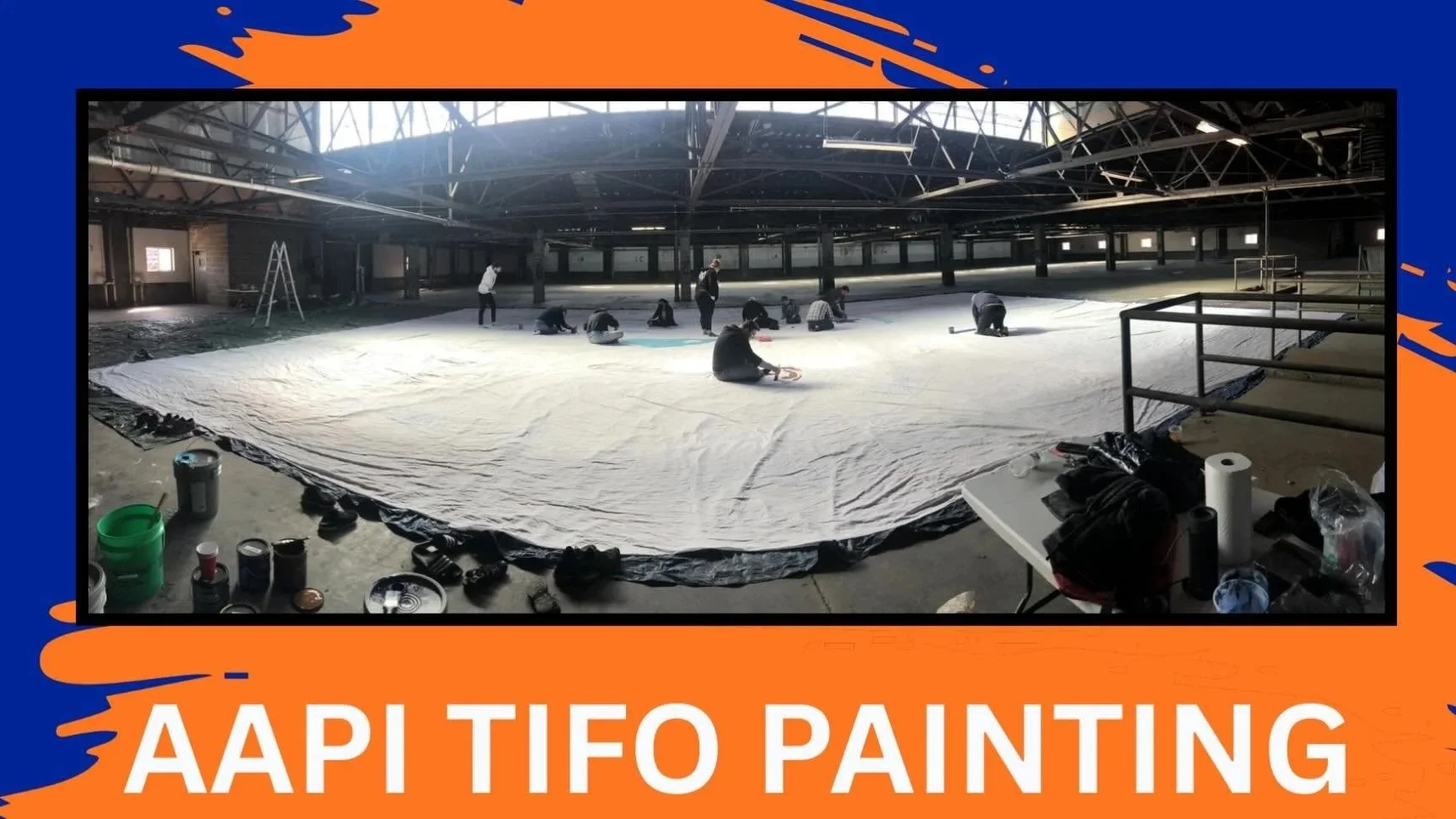 AAPI Night Tifo Painting